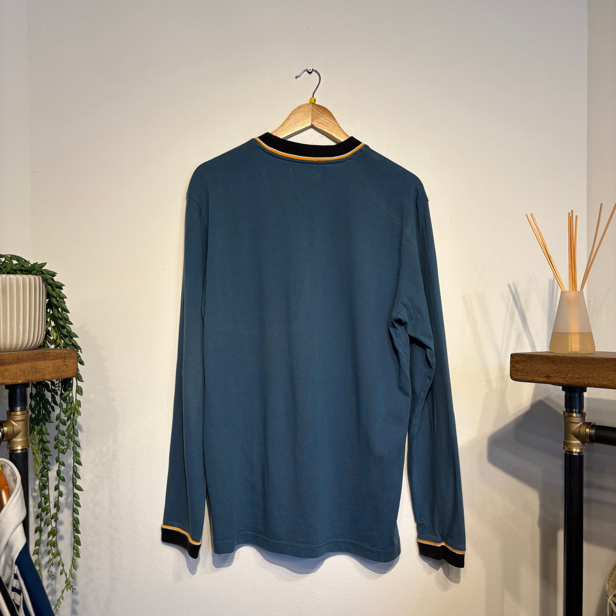 Palace SS16 Turtle Neck Longsleeve T-Shirt Blue (Medium)