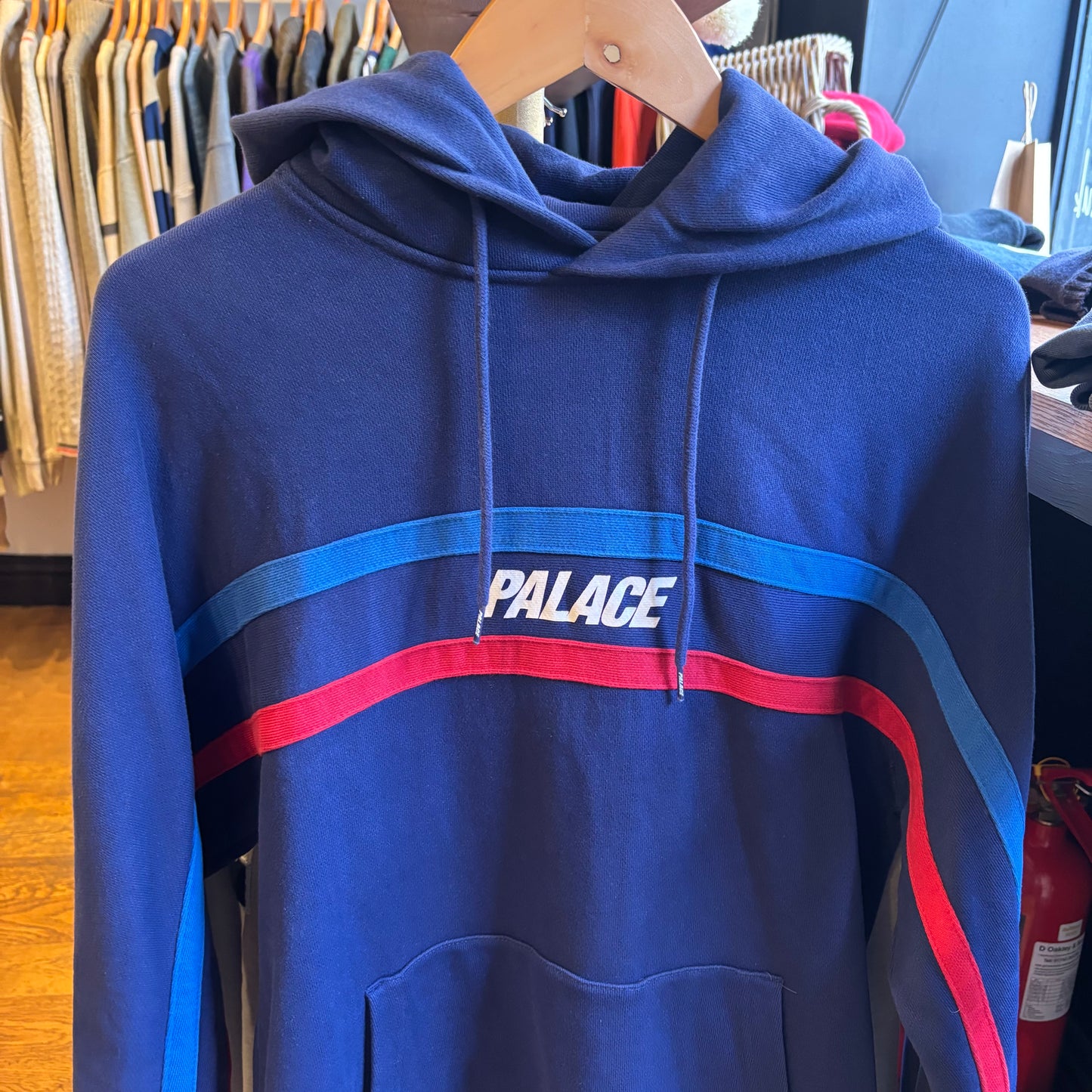 Palace FW18 S-Line Oversized Hoodie Navy (Medium)