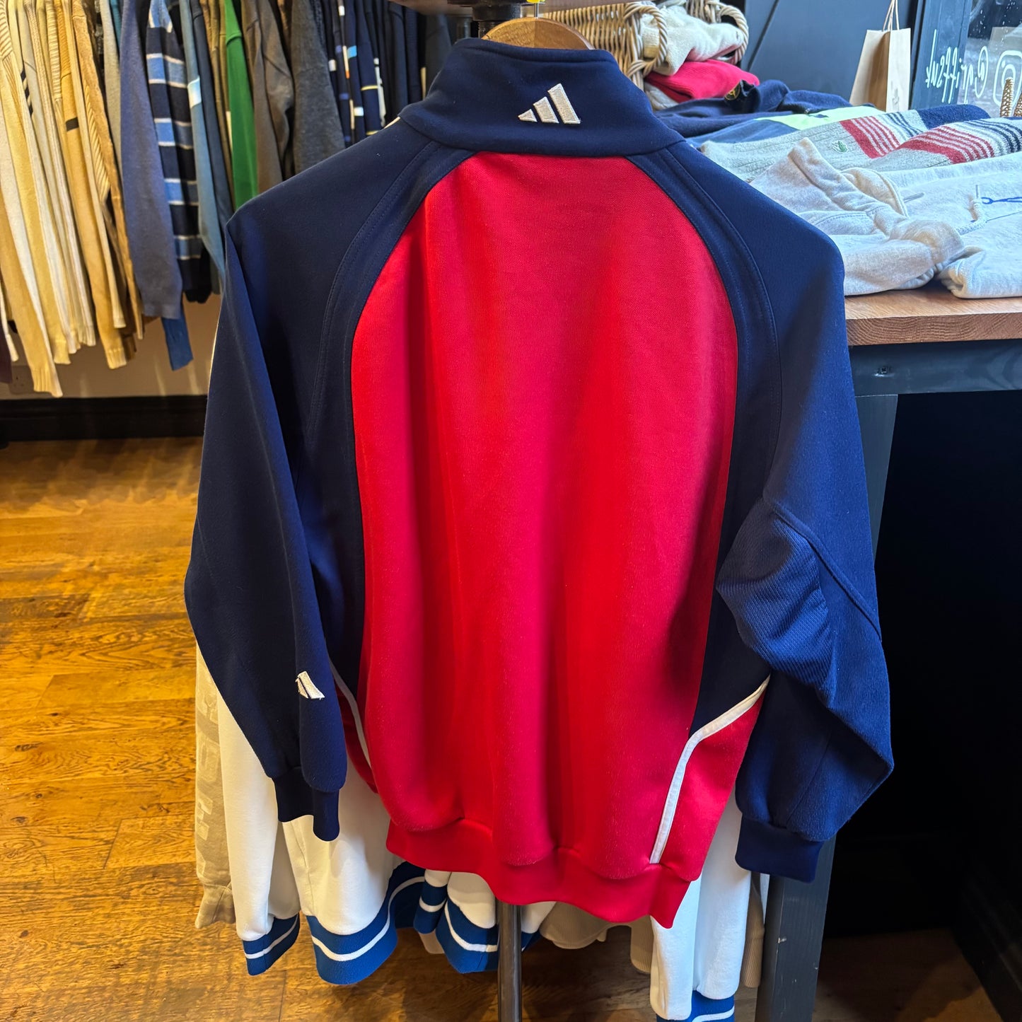 Adidas Bayern Munich 2000/01 Track Jacket Red/ Navy (Medium)