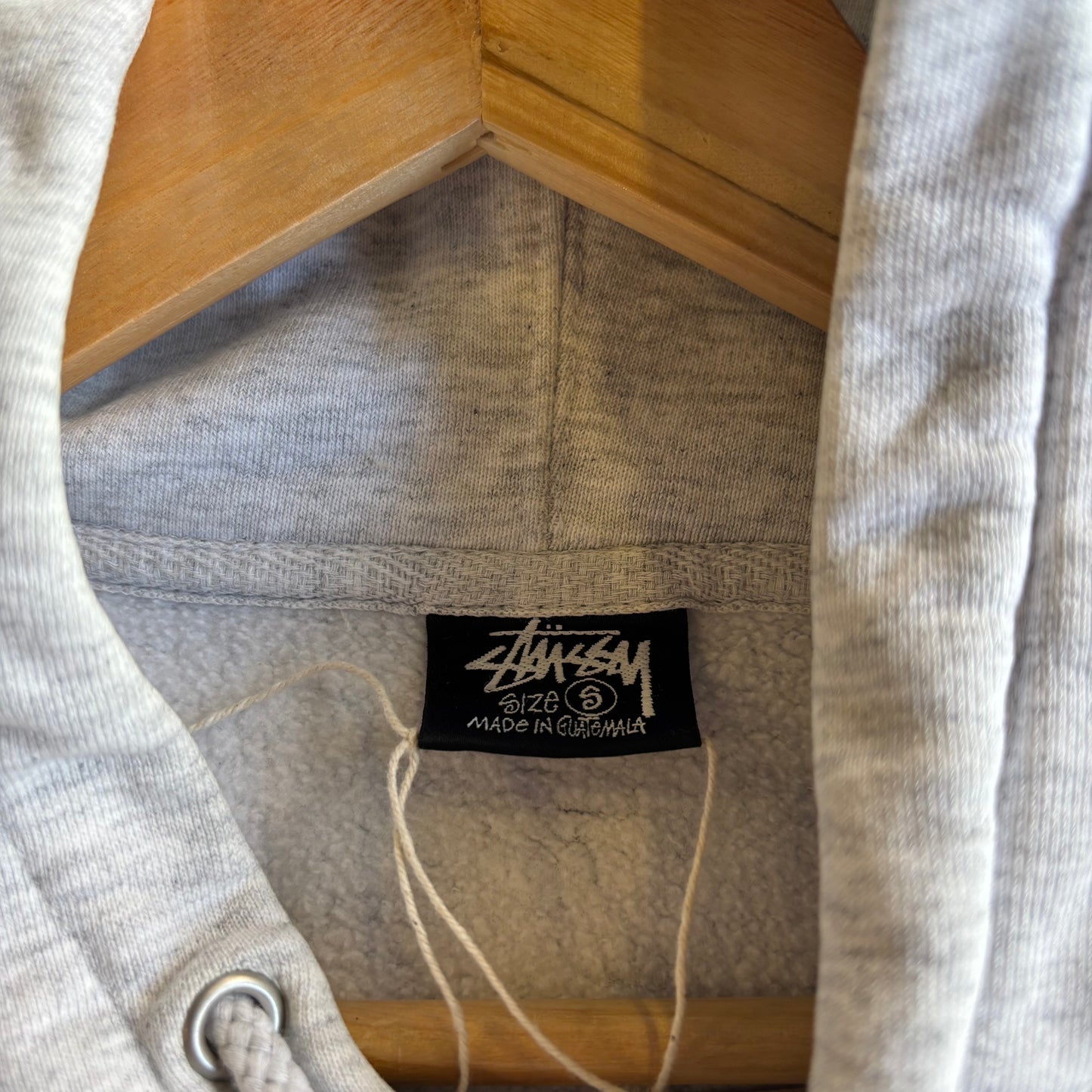Stussy Crowned Applique Oversized Hoodie Grey (Small)