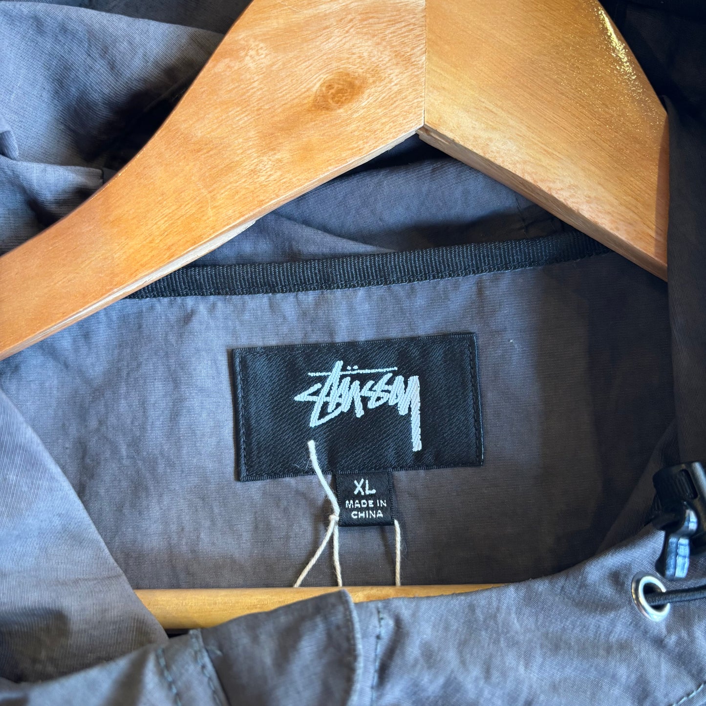 Stussy Beach Shell Wave Dye Jacket Black (XL)