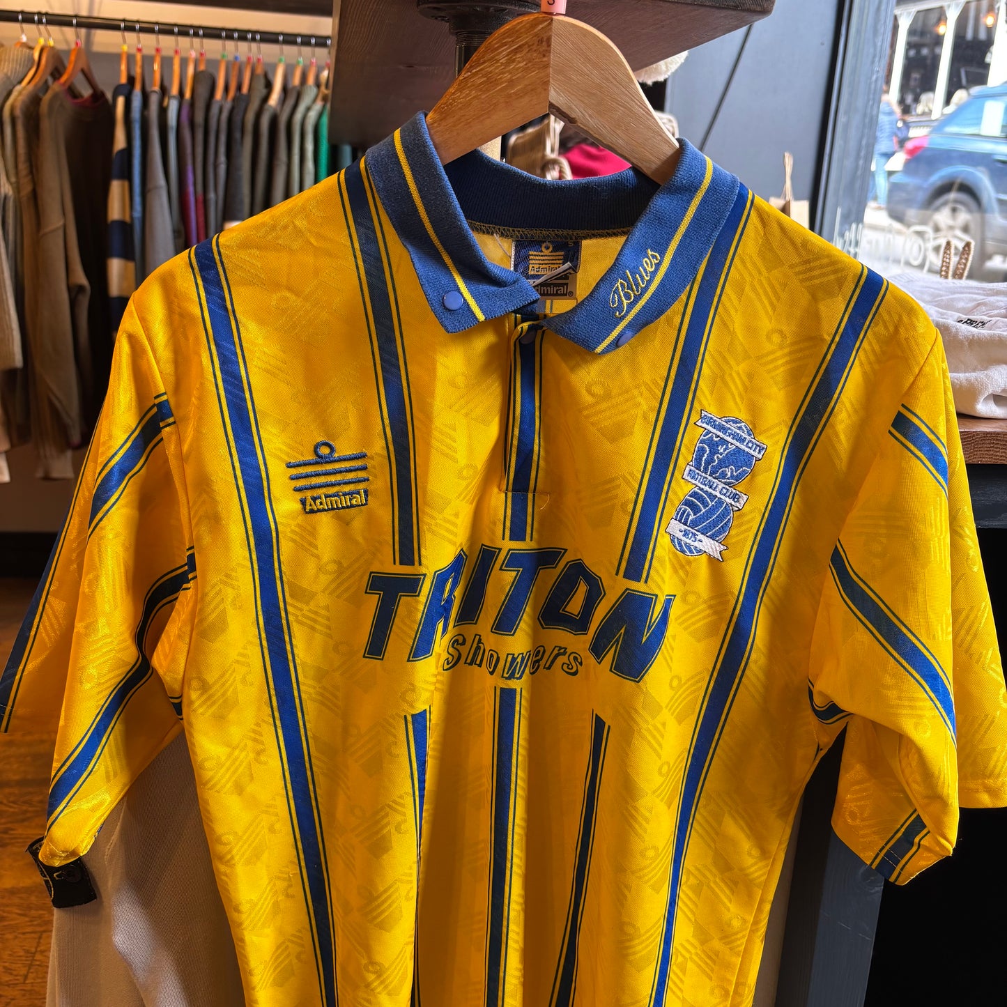 Birmingham City Admiral 1993/94 Away Shirt Yellow (Small)