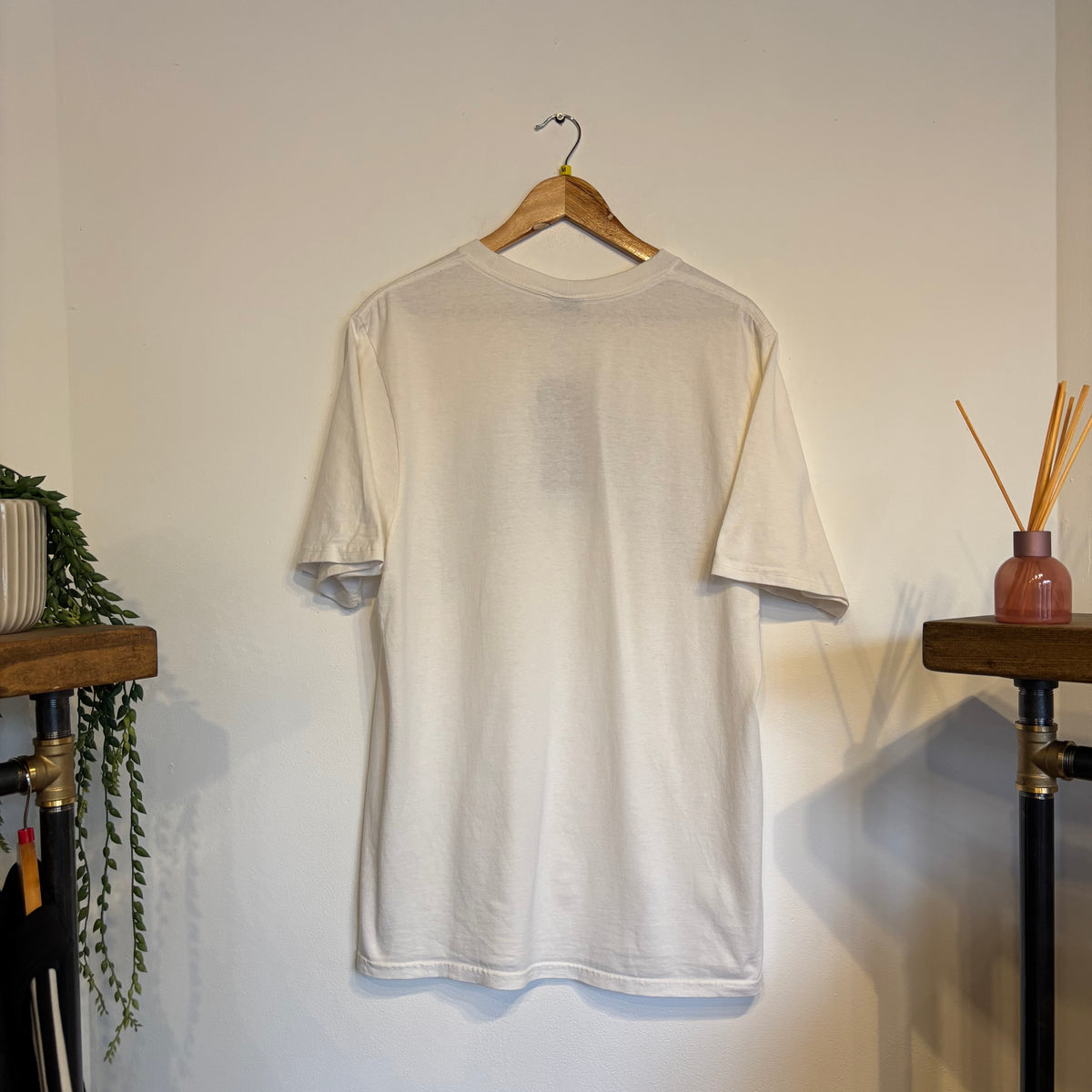 Stussy Arched Pigment Dyed T-Shirt White (Medium)