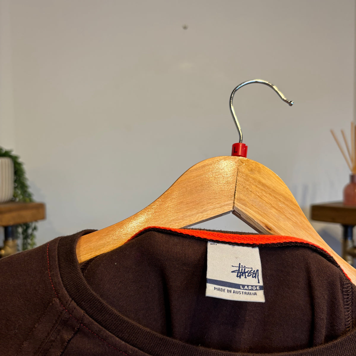 Stussy 2000s SY21 Longsleeve T-Shirt Brown (Large)