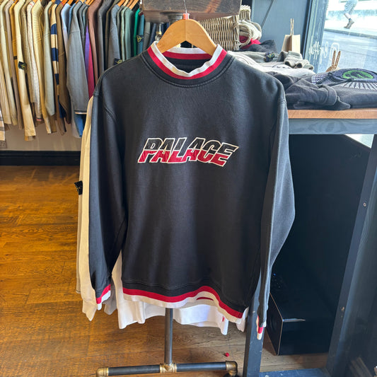 Palace SS18 Split Handle Crew Sweatshirt Black (Small)