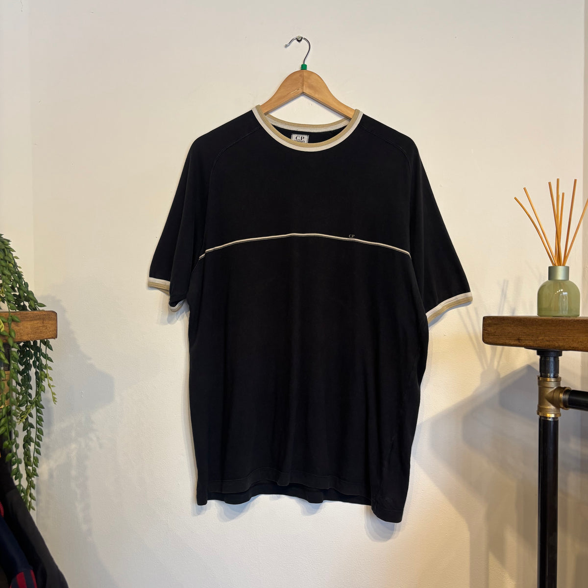 CP Company S/S 2004 Ringer T-Shirt Black (XL)