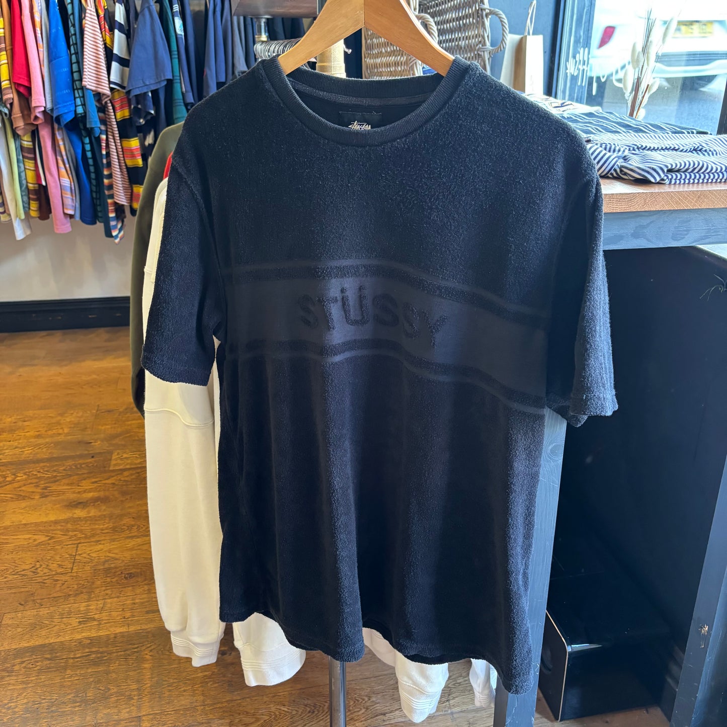 Stussy Martin Spellout T-Shirt Black (Medium)