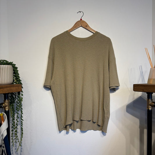 Stussy Waffle Knit T-Shirt Beige (Large)