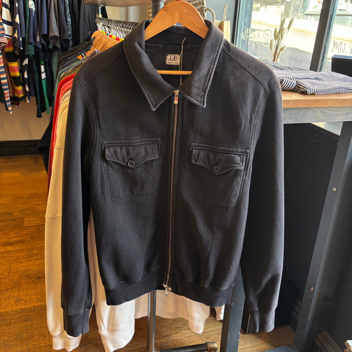 CP Company A/W 2005 Full Zip Jumper Black (Large)