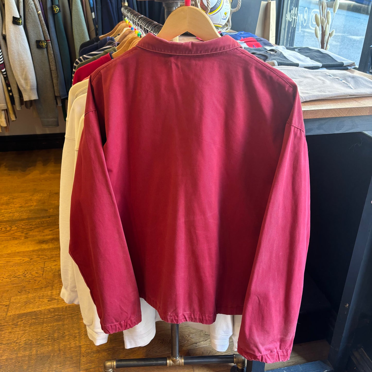 Ralph Lauren Harrington Zip Up Jacket Red (Large)