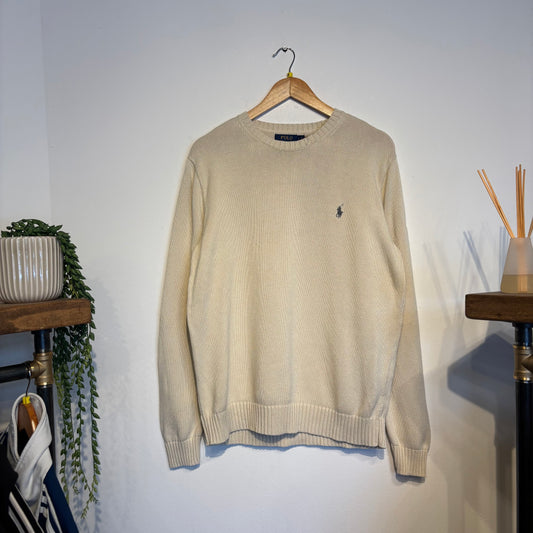 Ralph Lauren Pullover Knit Jumper Cream (Medium)