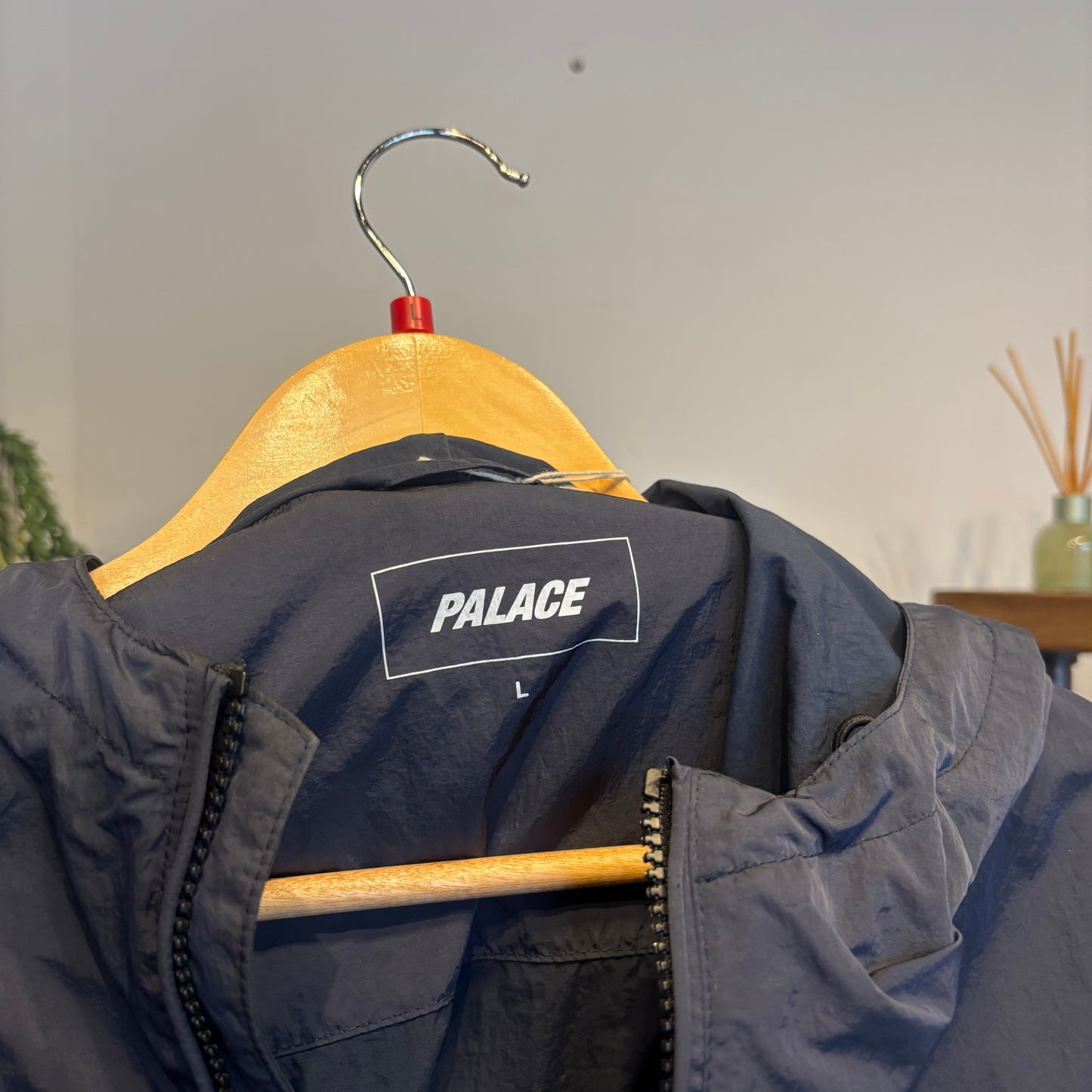 Palace FW18 Zinc Hooded Jacket Blueberry (Large)