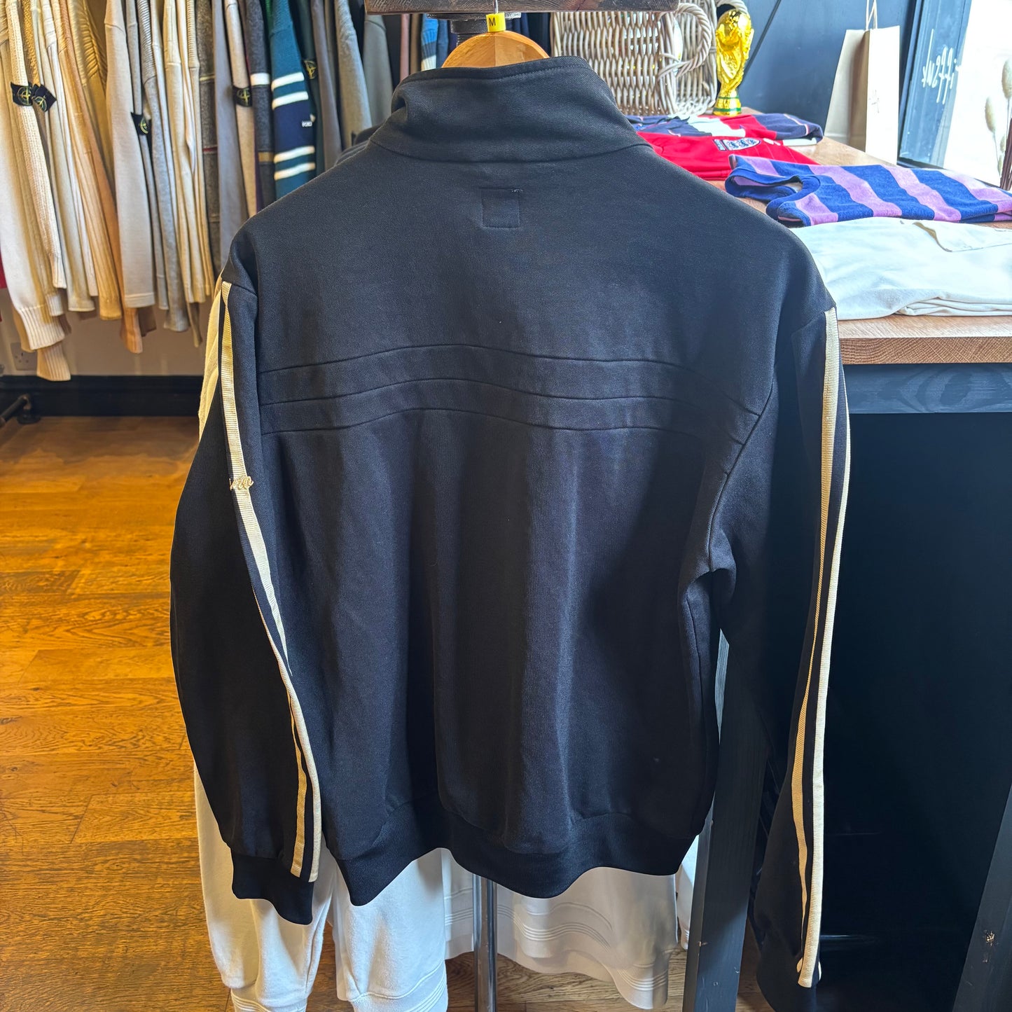 Adidas 83-C Zip Up Track Jacket Black/ Gold (Medium)