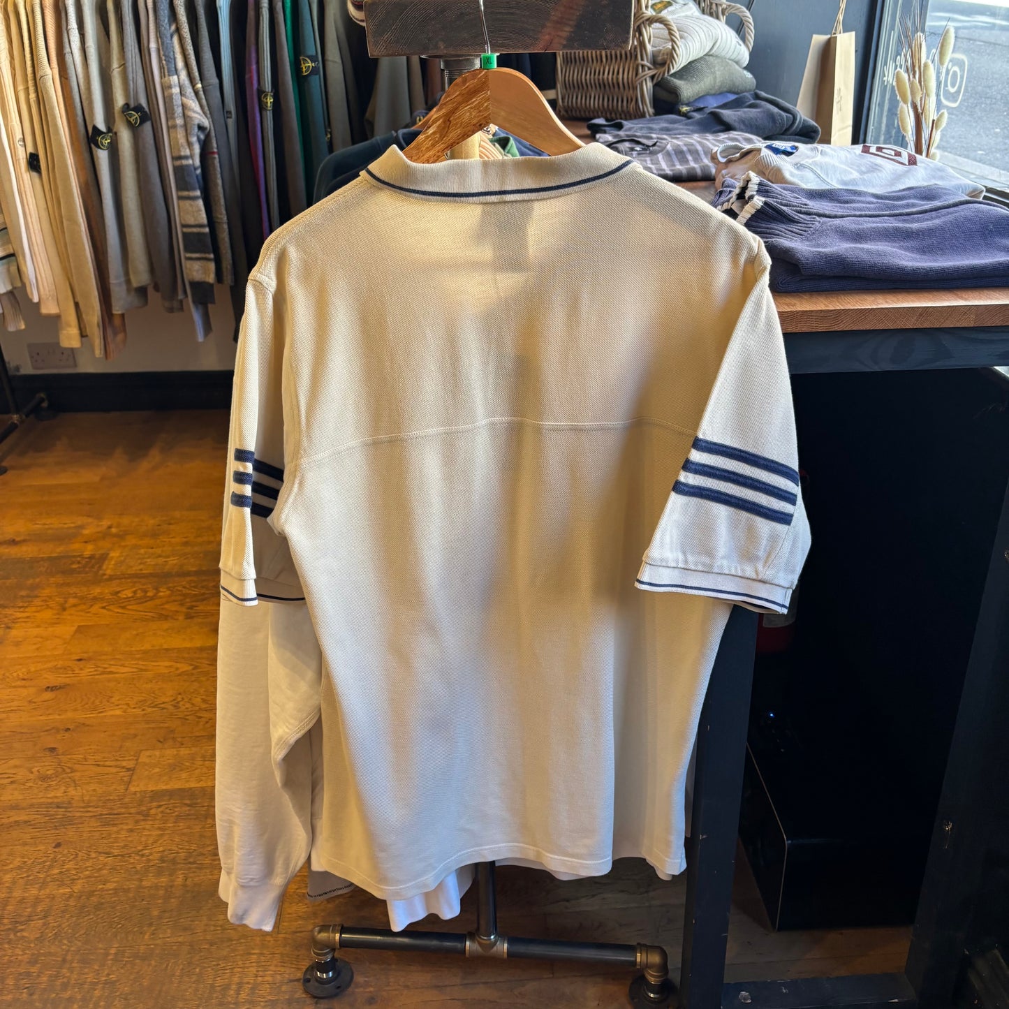 Adidas 90s Polo Shirt Cream (XL)