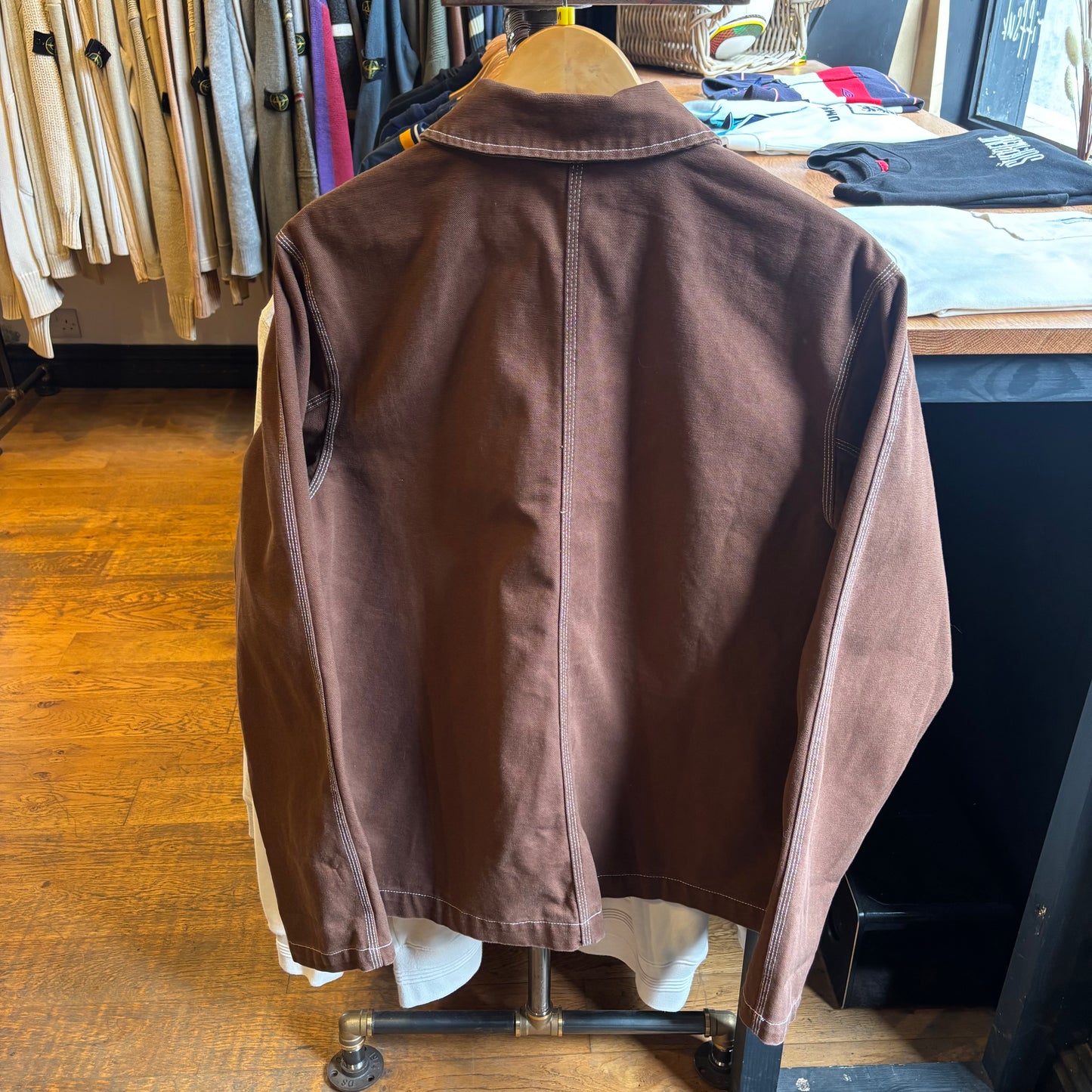 Nike Life Swoosh Chore Jacket Brown (Medium)