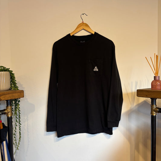 Palace Sofar Pocket Longsleeve T-Shirt Black (Small)