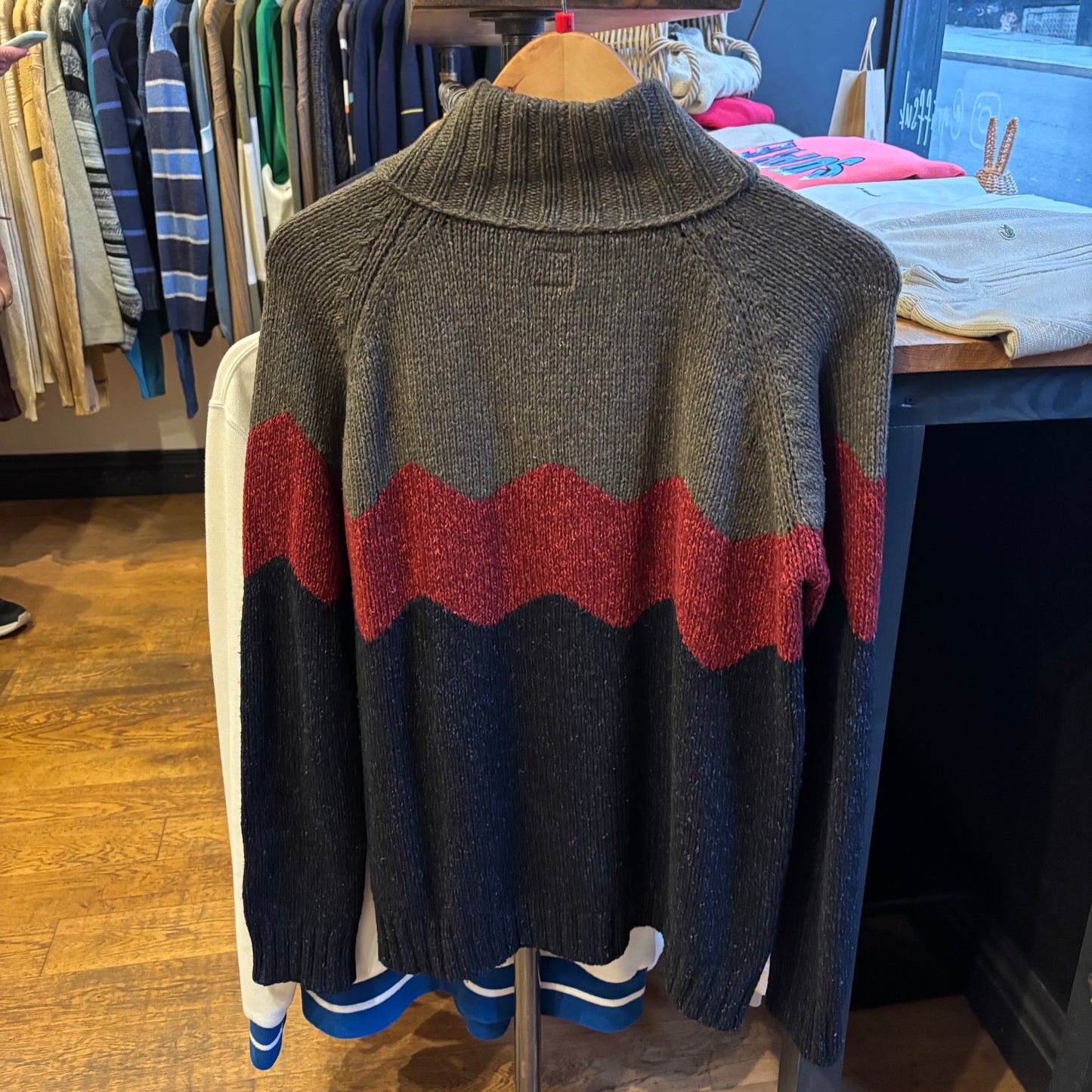 CP Company AW2000 Full Zip Knit Jumper Navy (Large)