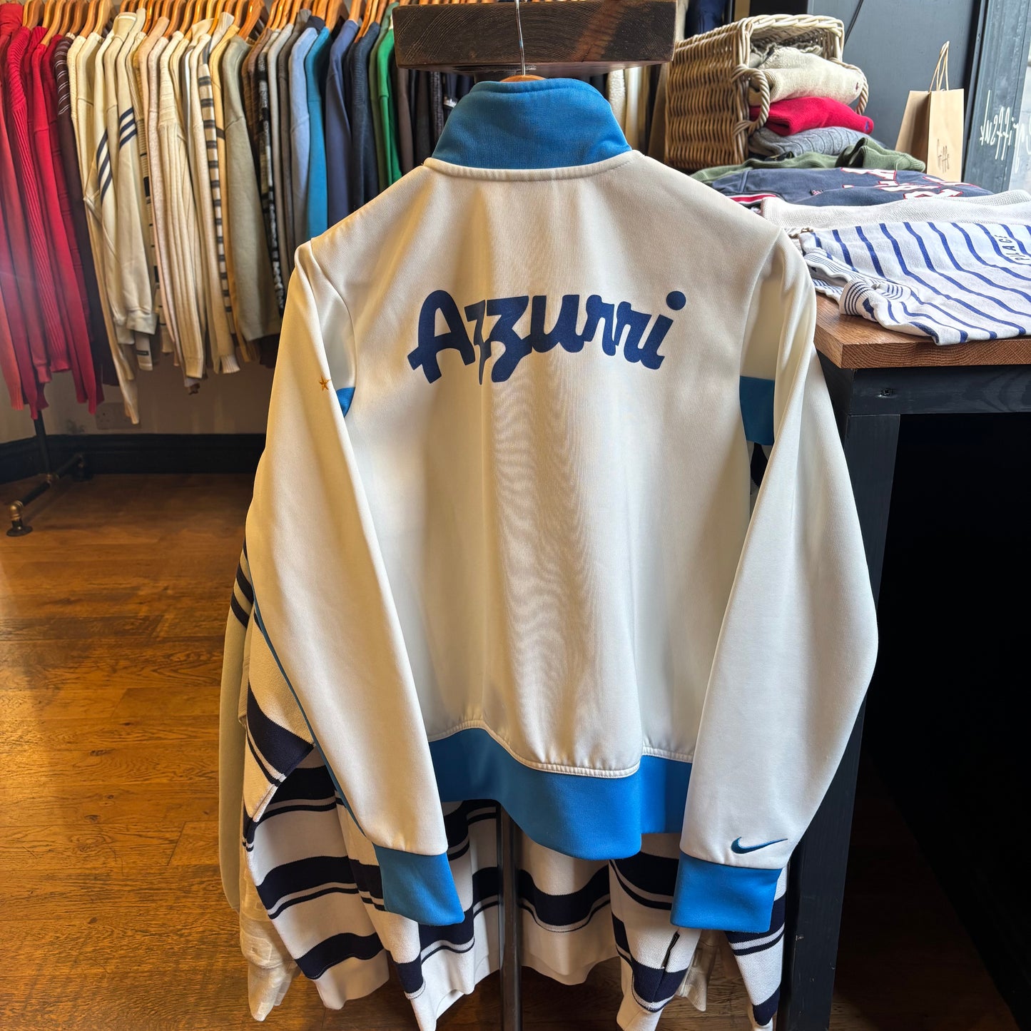 Nike Italy 2004/05 Zip Up Track Jacket White (Small)