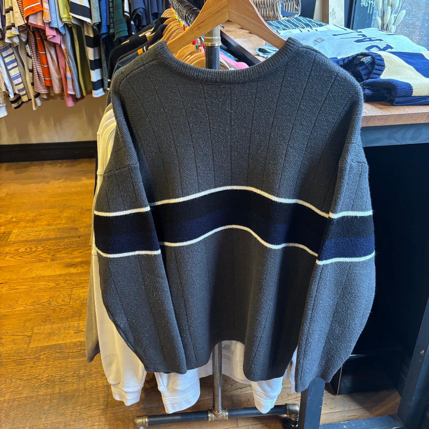 Lacoste Sport Chunky Knit Jumper Grey (XL)