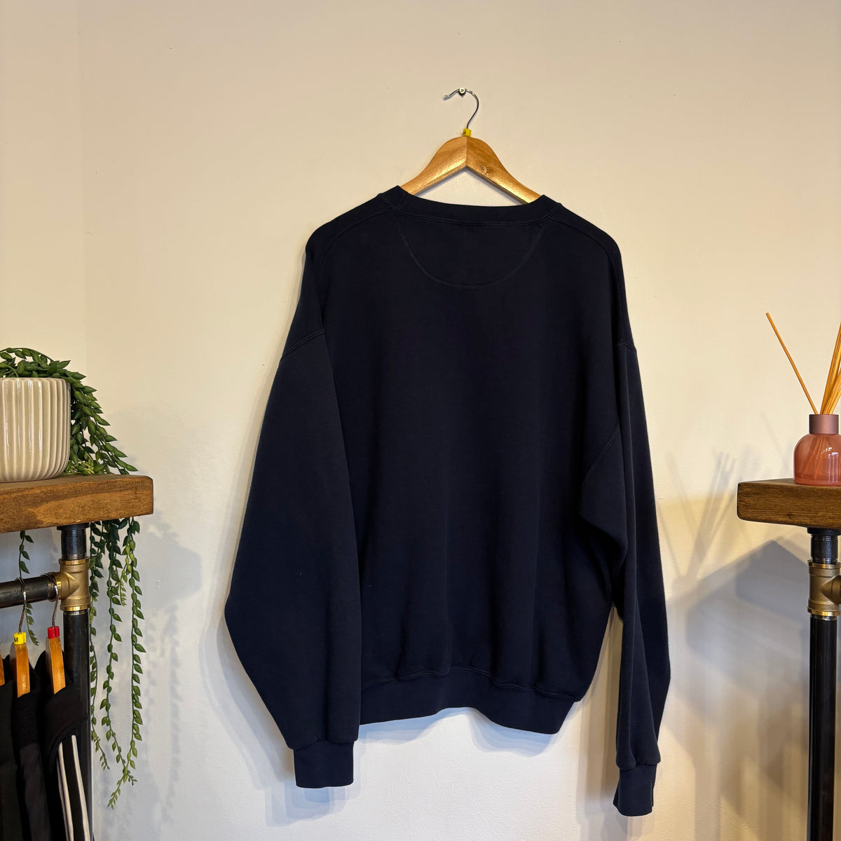 Jerzees Mercedes Benz Oversized Sweatshirt Navy (Large)