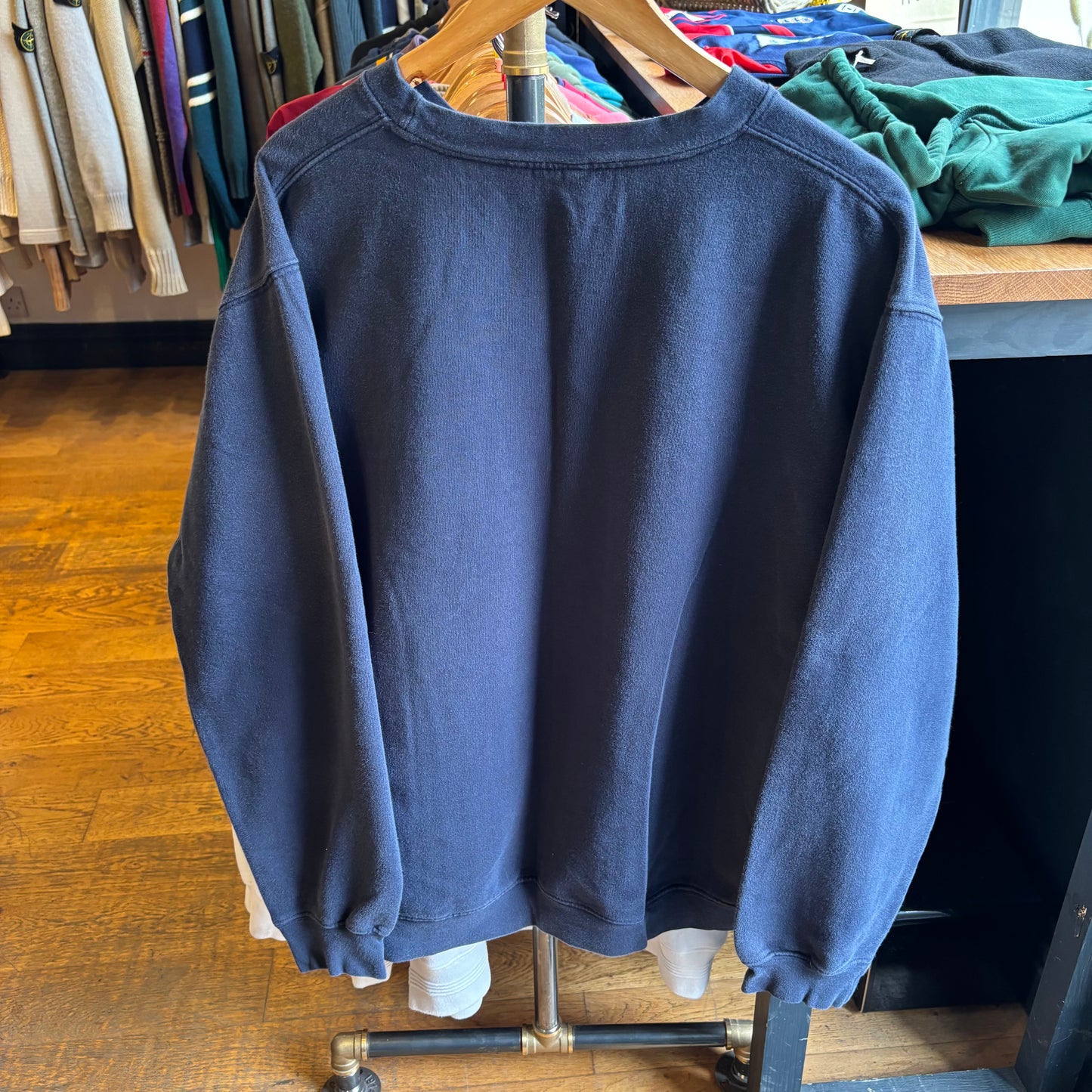 Timberland Weathergear Spellout Oversized Sweatshirt Navy (Large)