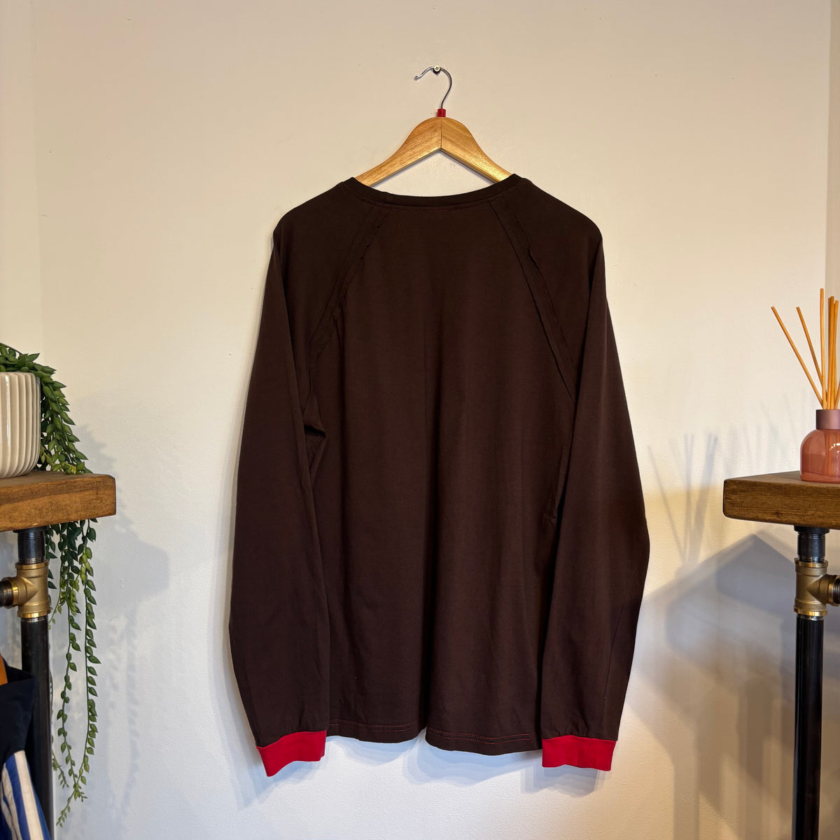 Stussy 2000s SY21 Longsleeve T-Shirt Brown (Large)