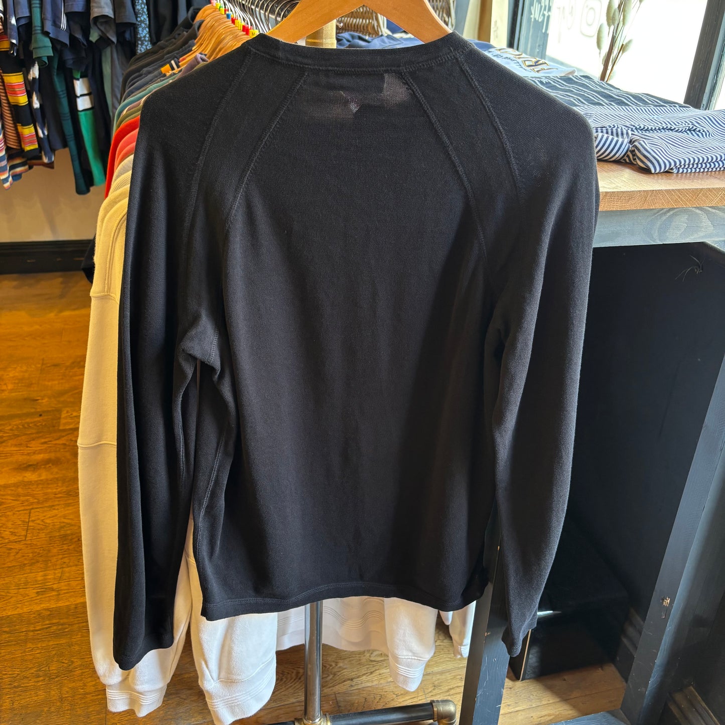Yves Saint Laurent Thin Logo Knit Jumper Black (Large)