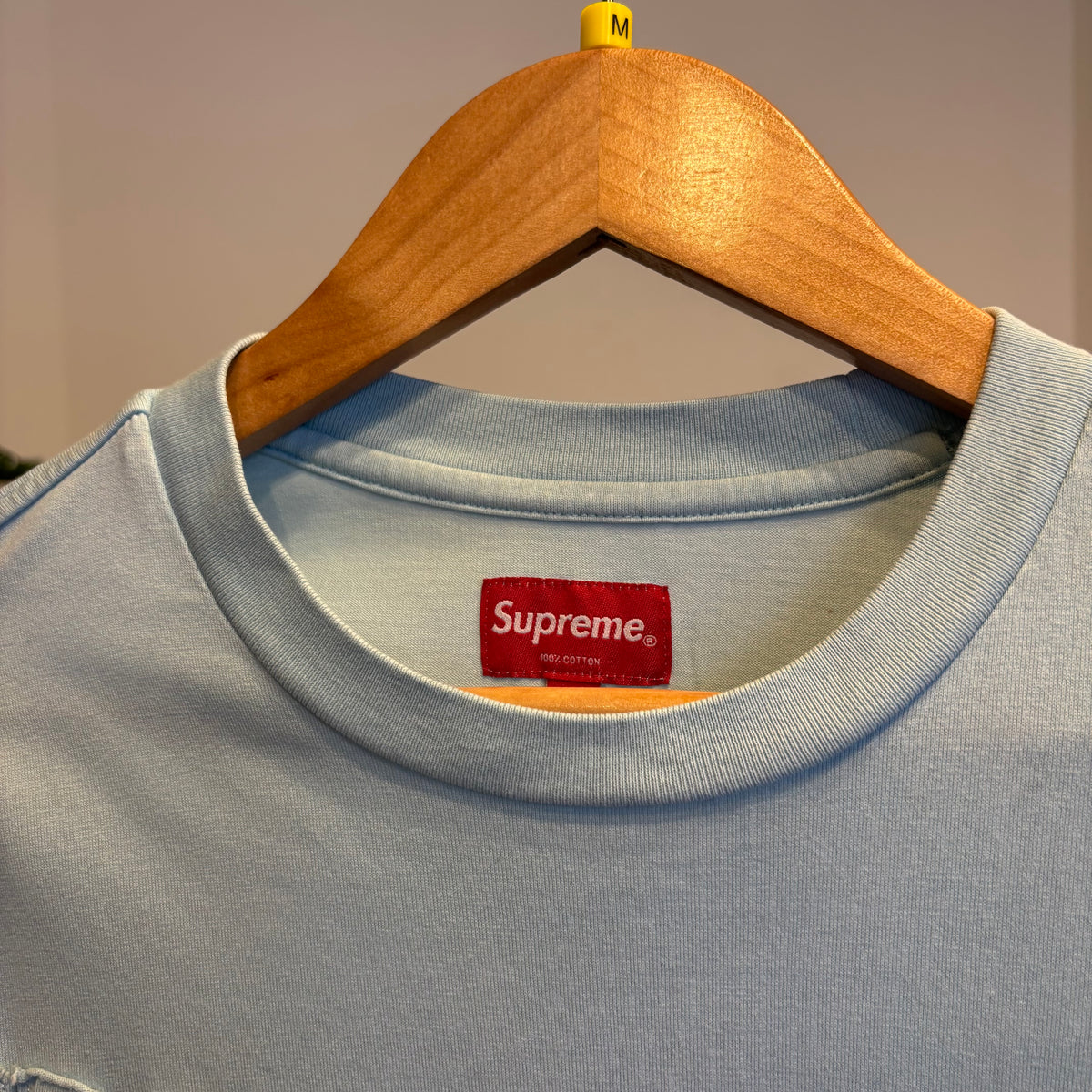 Supreme FW20 Cutout Logo T-Shirt Blue (Medium)