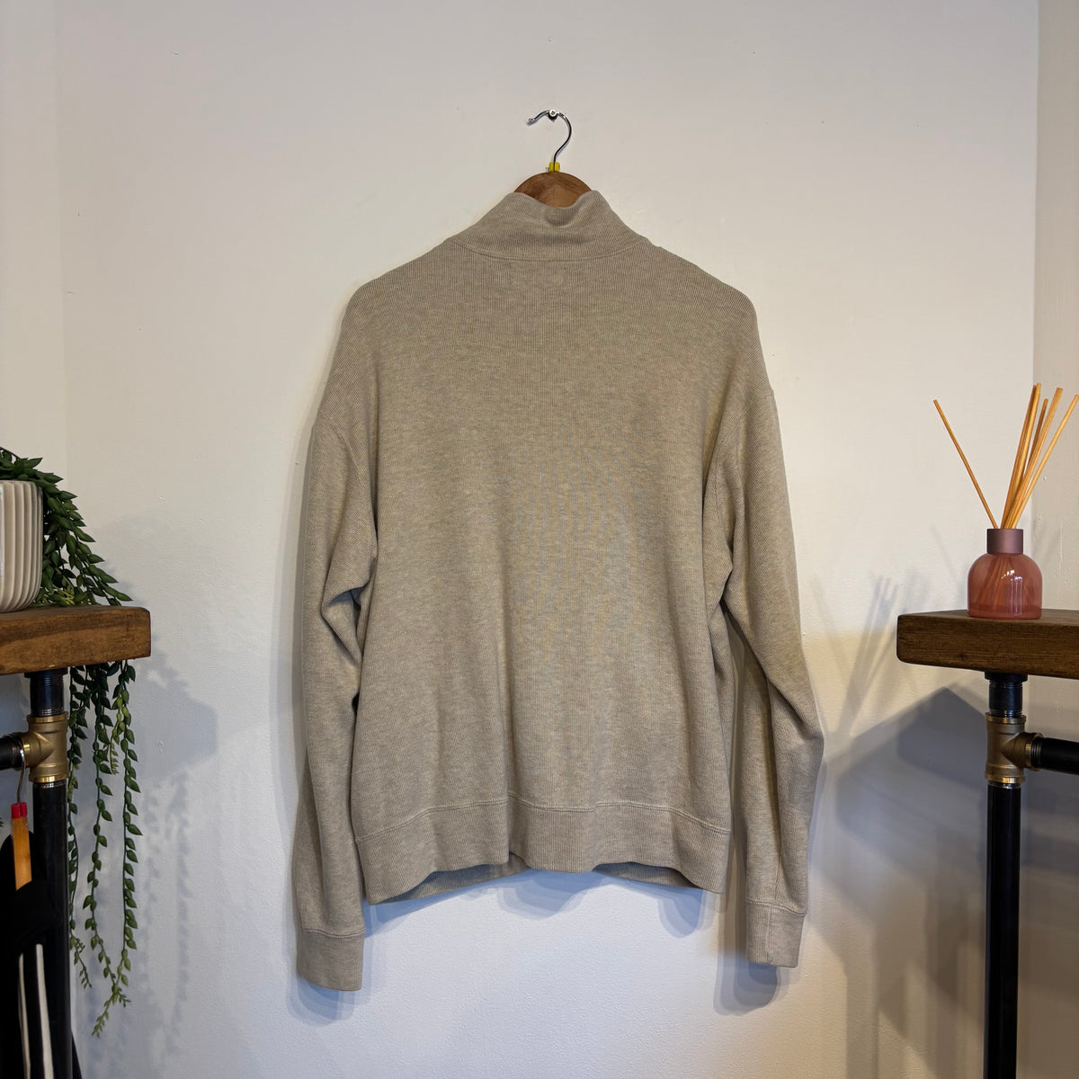 Ralph Lauren Full Zip Jumper Cream (Medium)