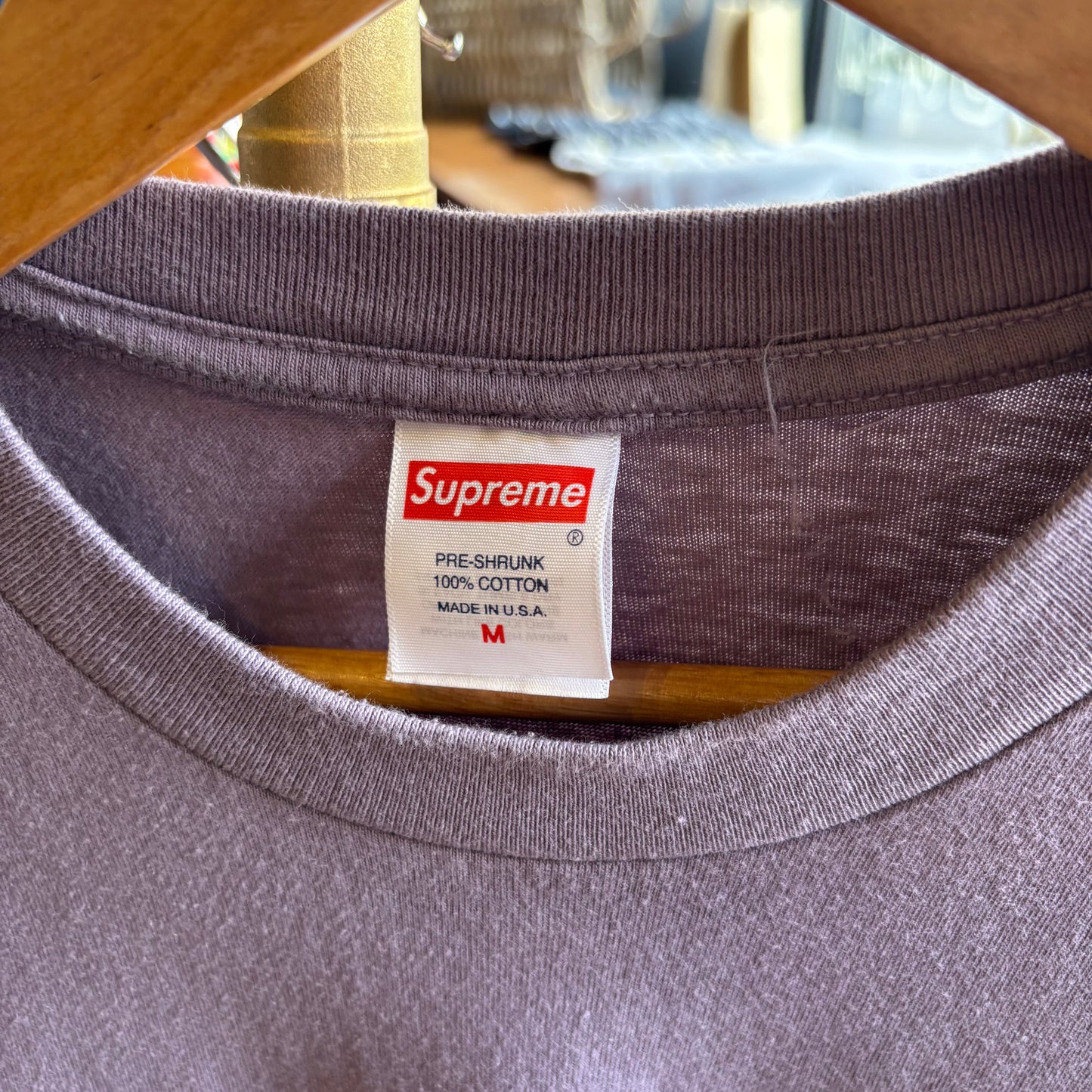 Supreme FW23 Stencil T-Shirt Purple (Medium)