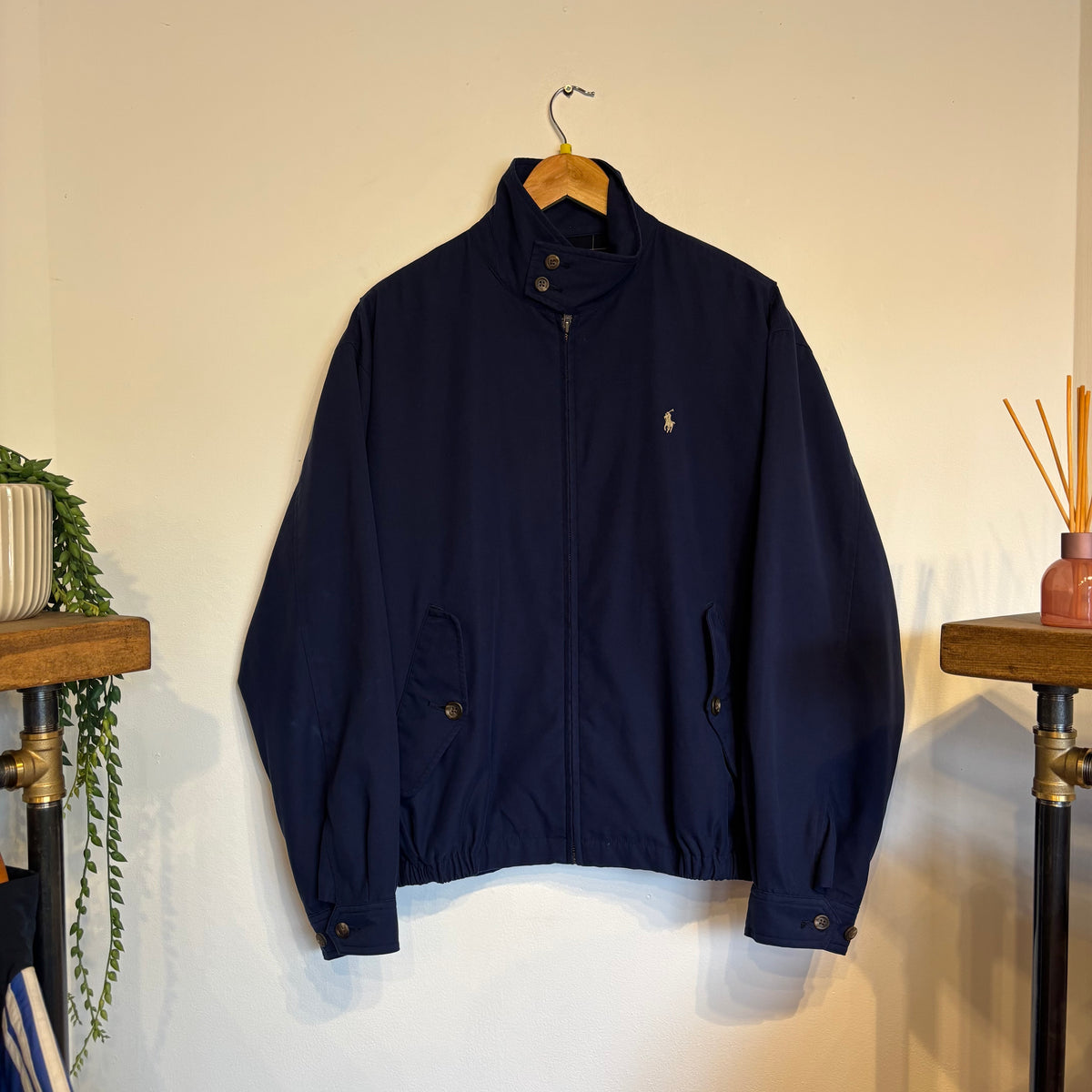 Ralph Lauren Harrington Zip Jacket Navy (Medium)