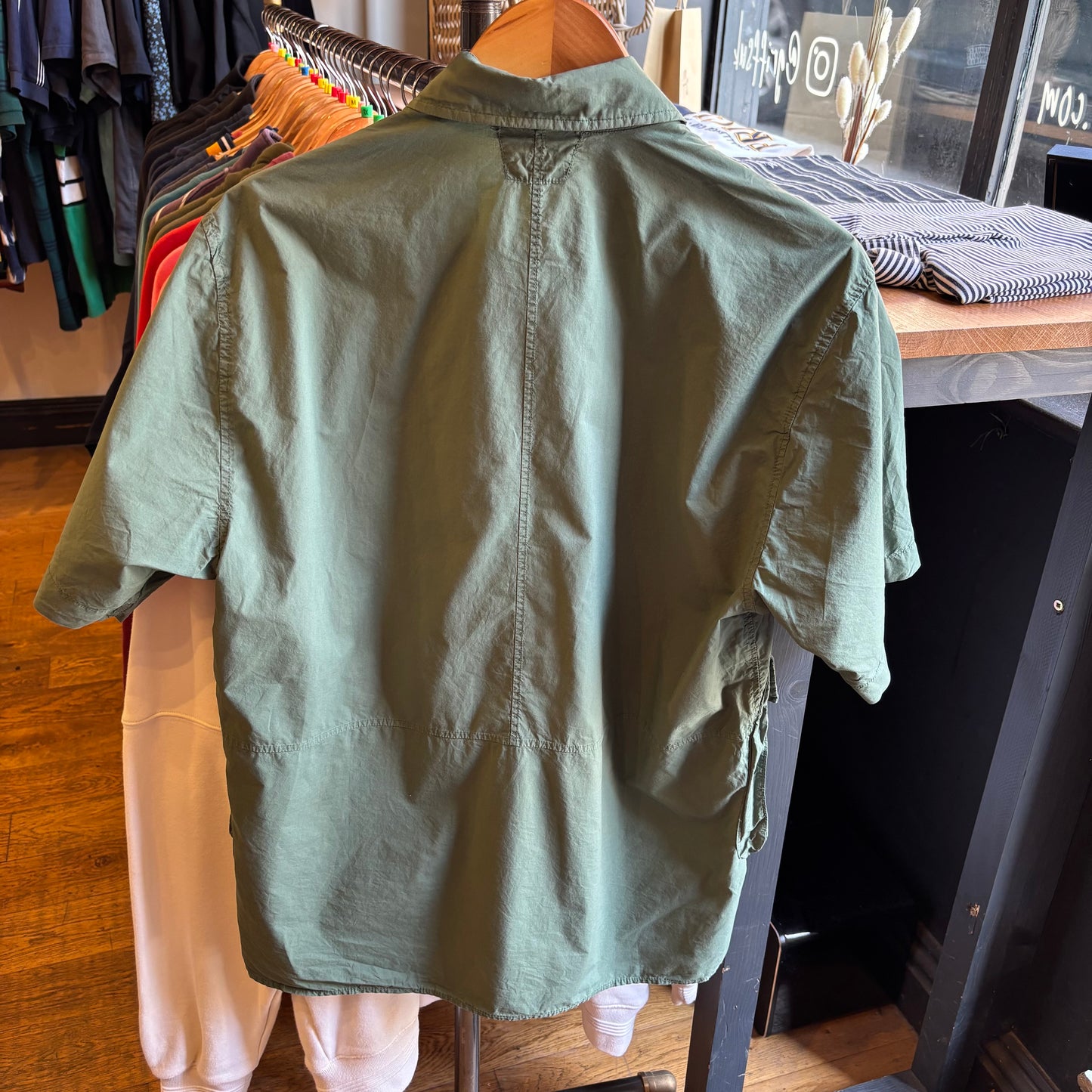 CP Company SS24 Pipeline Pocket Shirt Green (Large)