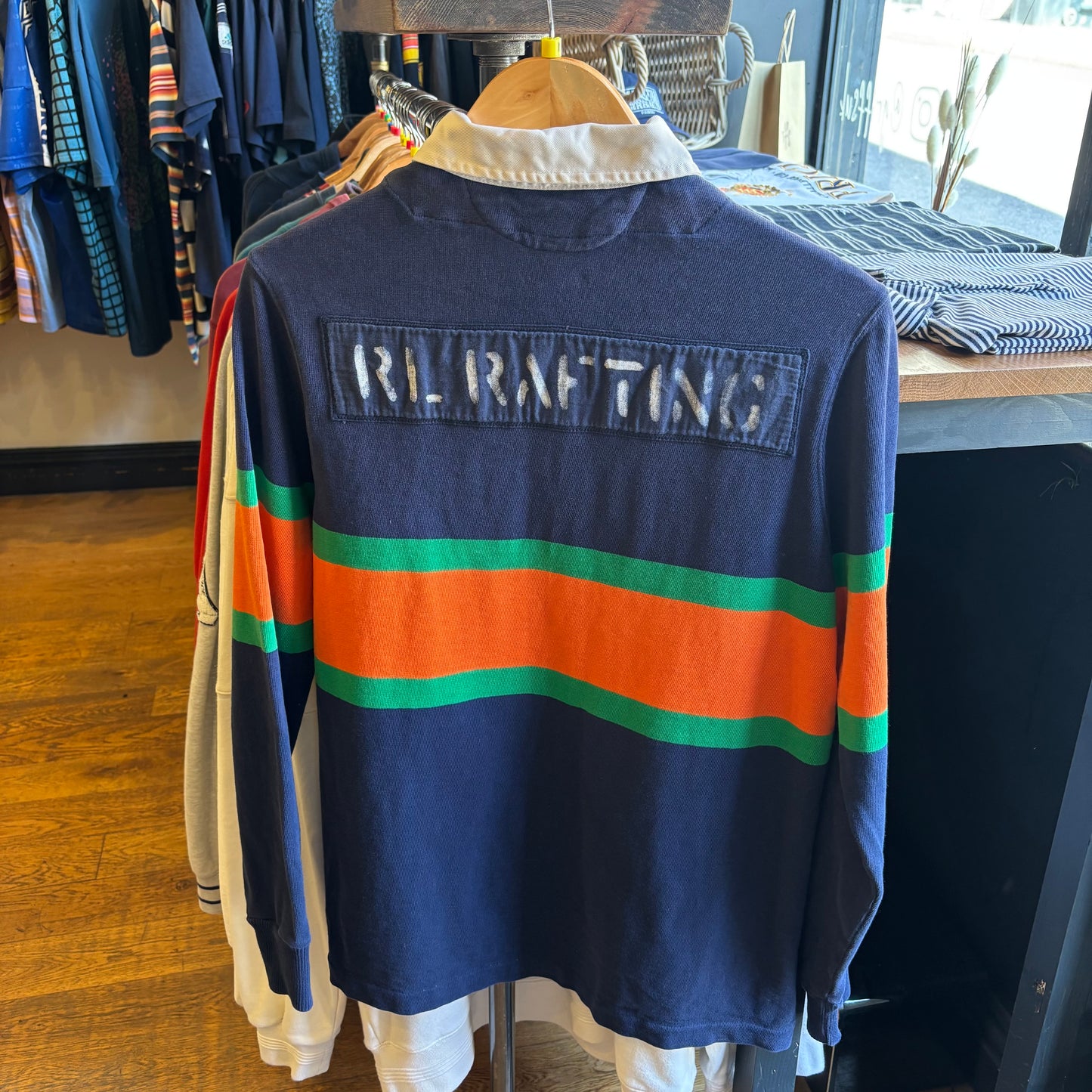 Ralph Lauren Rafting Longsleeve Polo Shirt Navy (Medium)