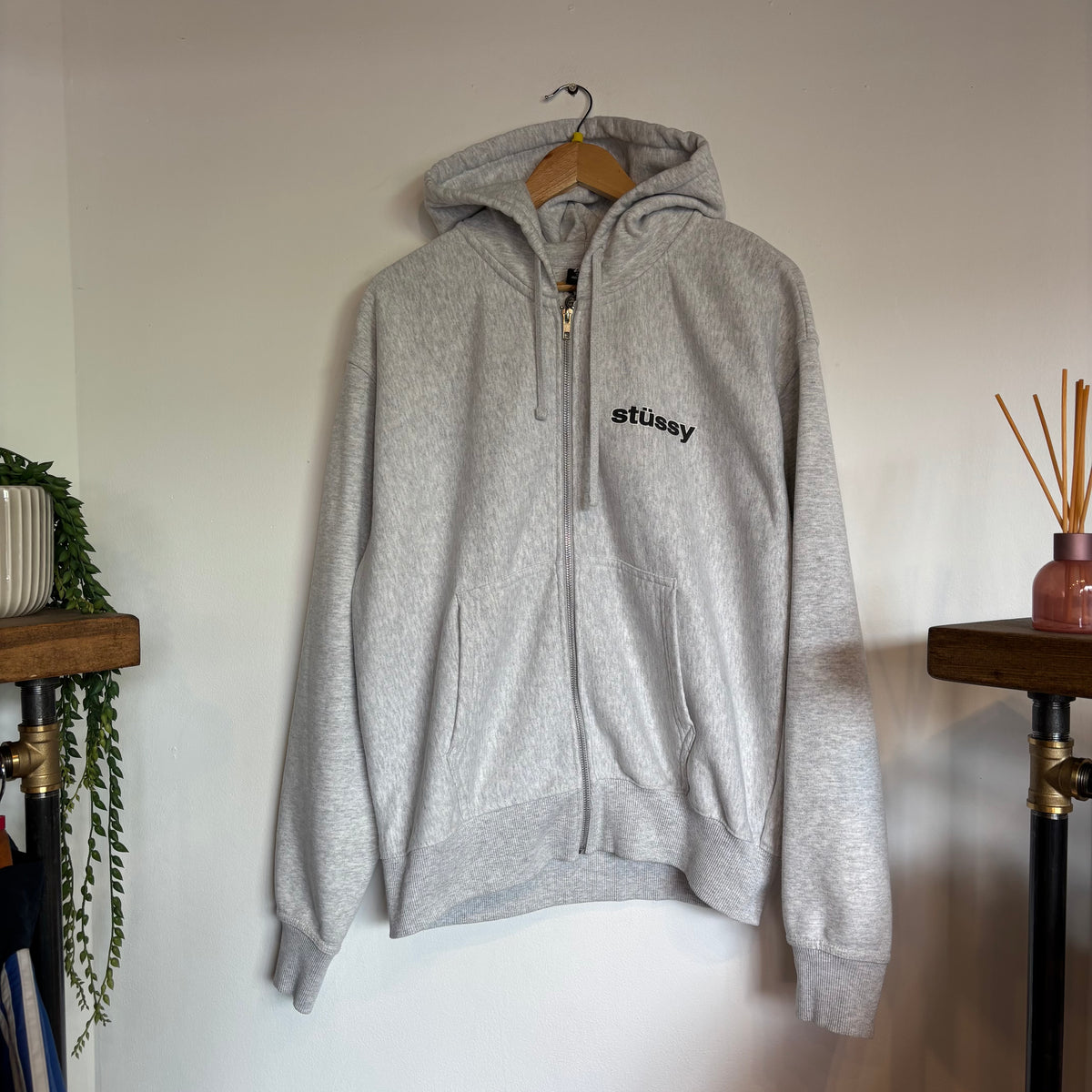Stussy SS-Link Zip Hoodie Grey (Medium)