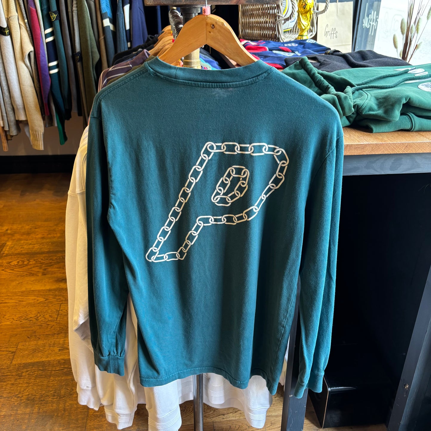 Palace FW19 P Link Longsleeve T-Shirt Green (Small)