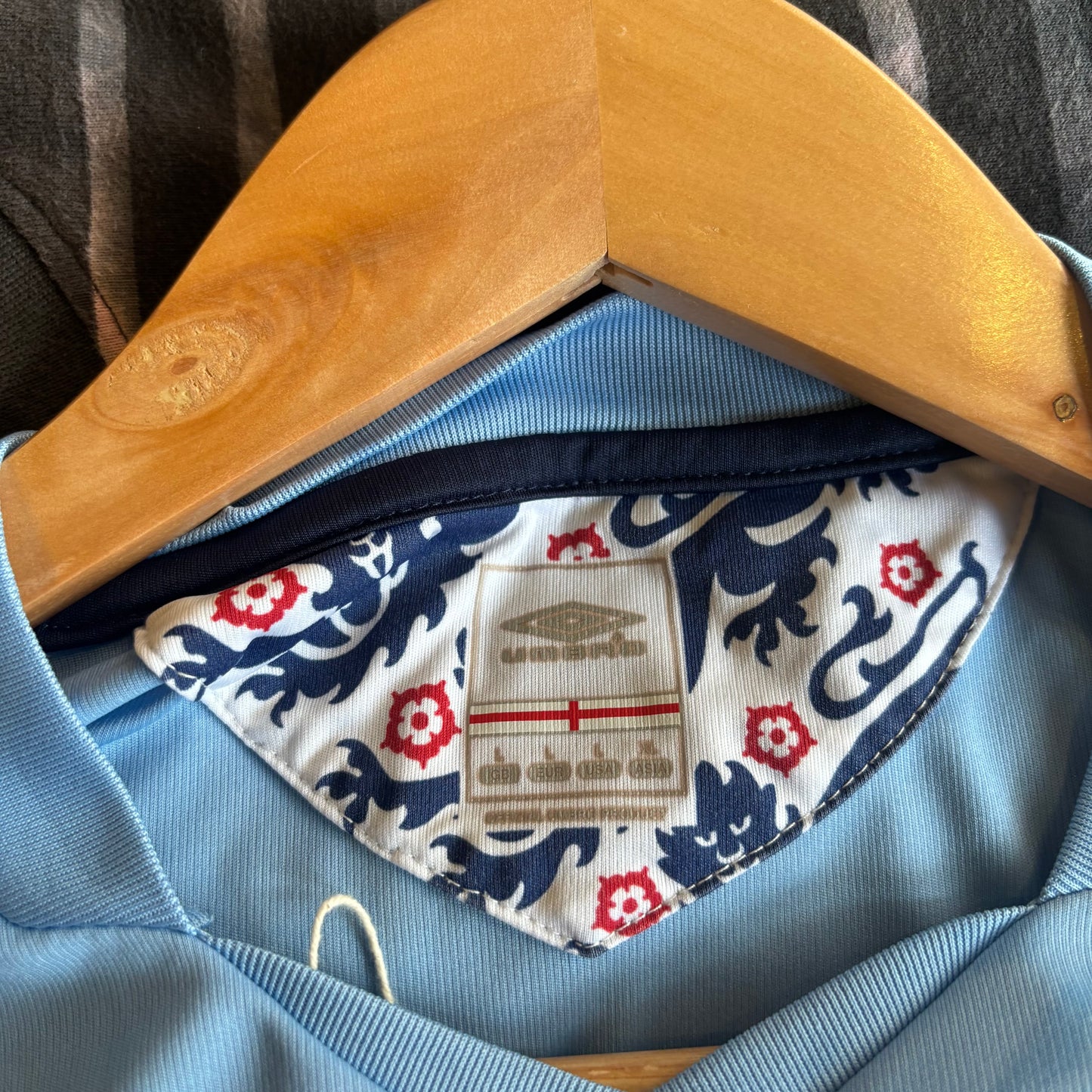 England Umbro 2000's Shirt Light Blue (Large)