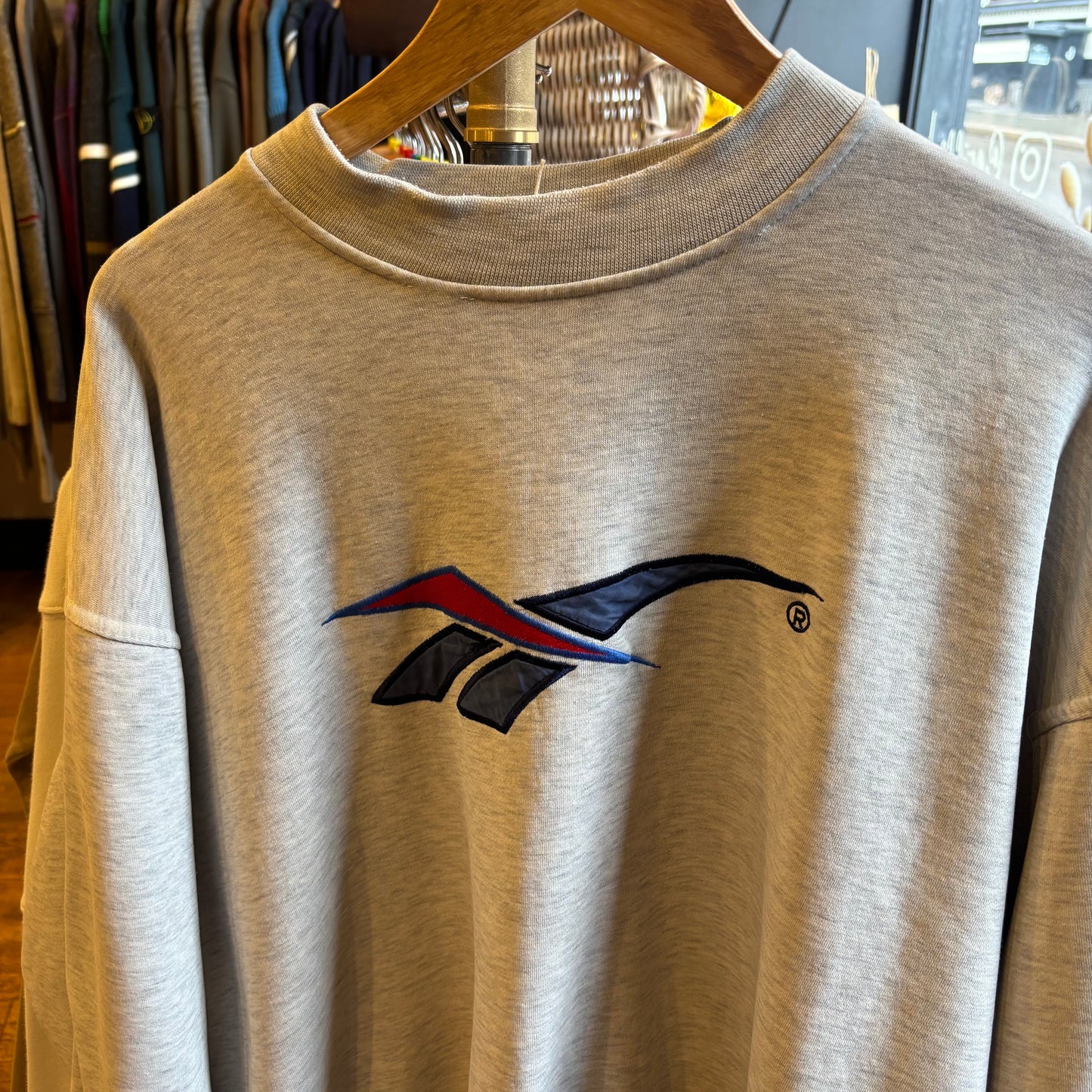 Reebok Big Logo Oversized Sweatshirt Grey (Large)