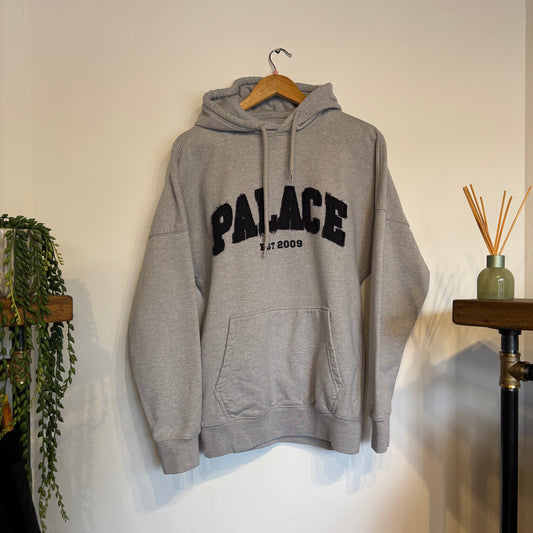 Palace FW21 Drop Shoulder Applique Hoodie Grey (Small)
