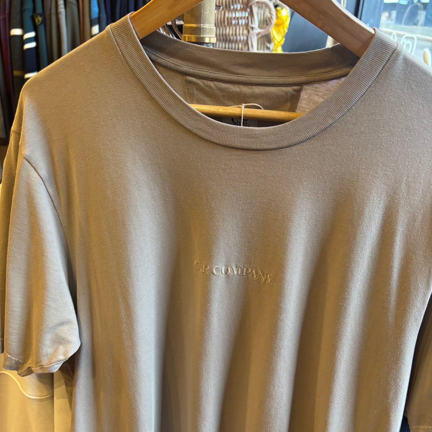 CP Company Graphic Print T-Shirt Beige (Large)