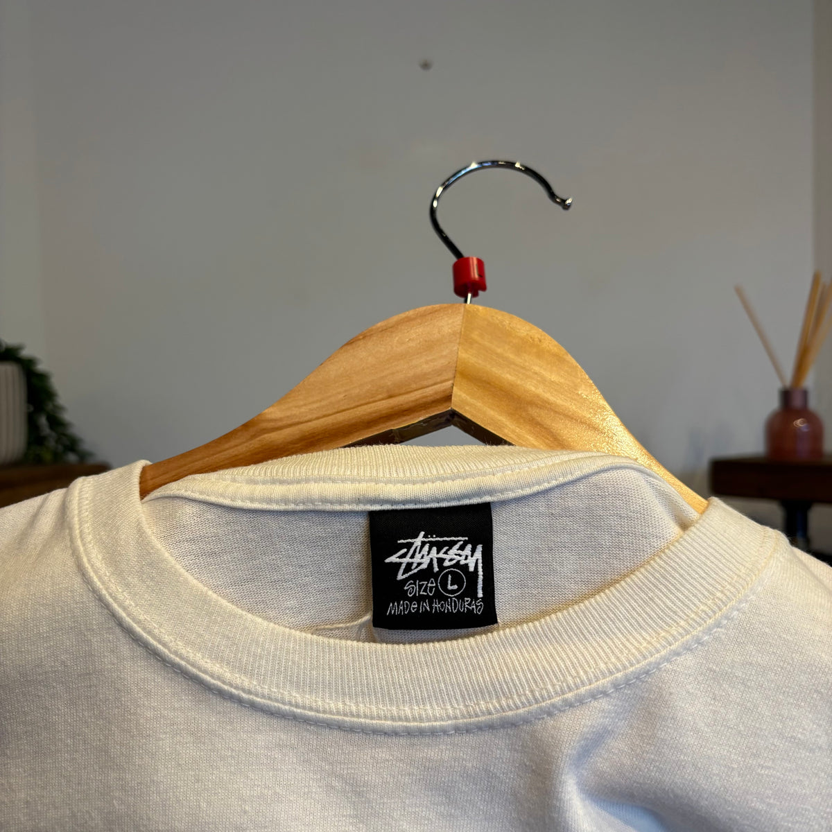 Stussy Oval Tile Pigment Dyed T-Shirt Natural (Large)
