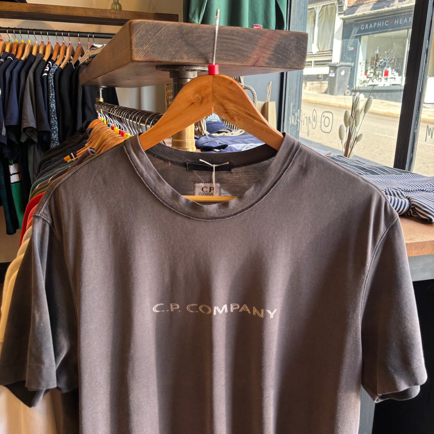 CP Company A/W 2007 Faded Spellout T-Shirt (Large)
