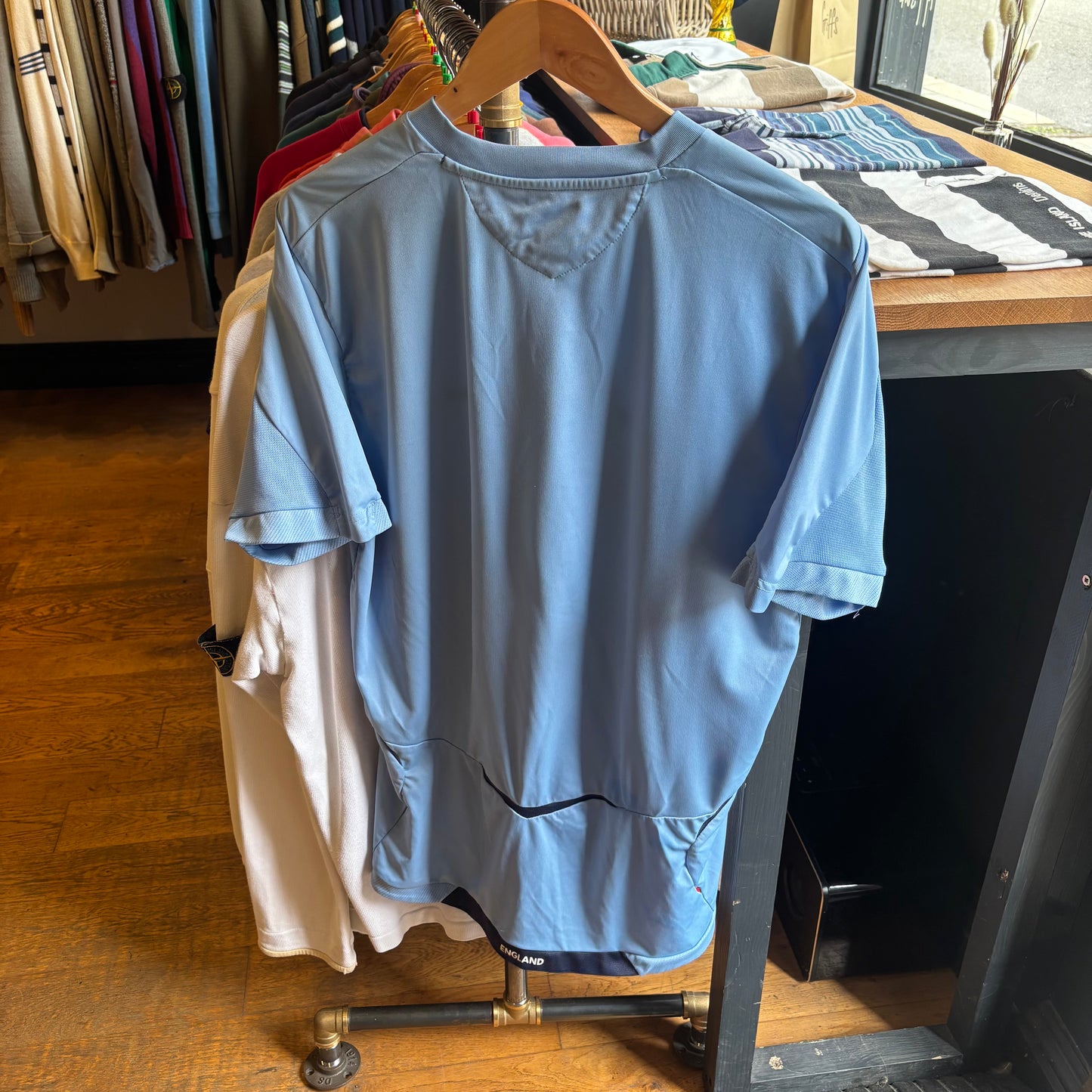 England Umbro 2000's Shirt Light Blue (Large)