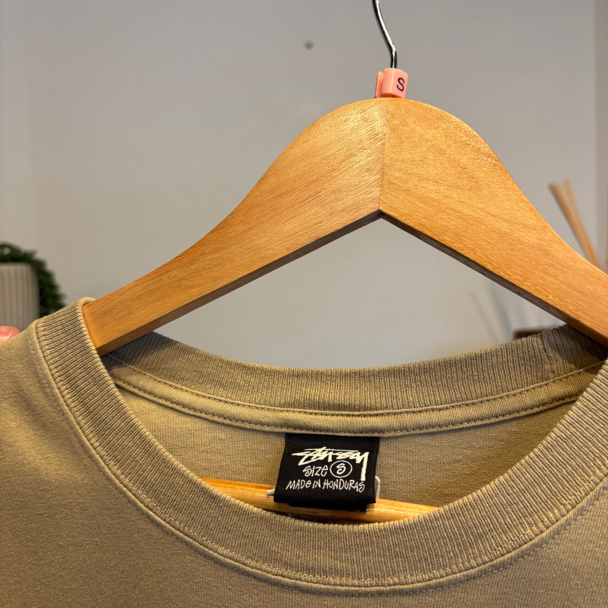 Stussy Pitstop Pigment Dyed T-Shirt Beige (Small)