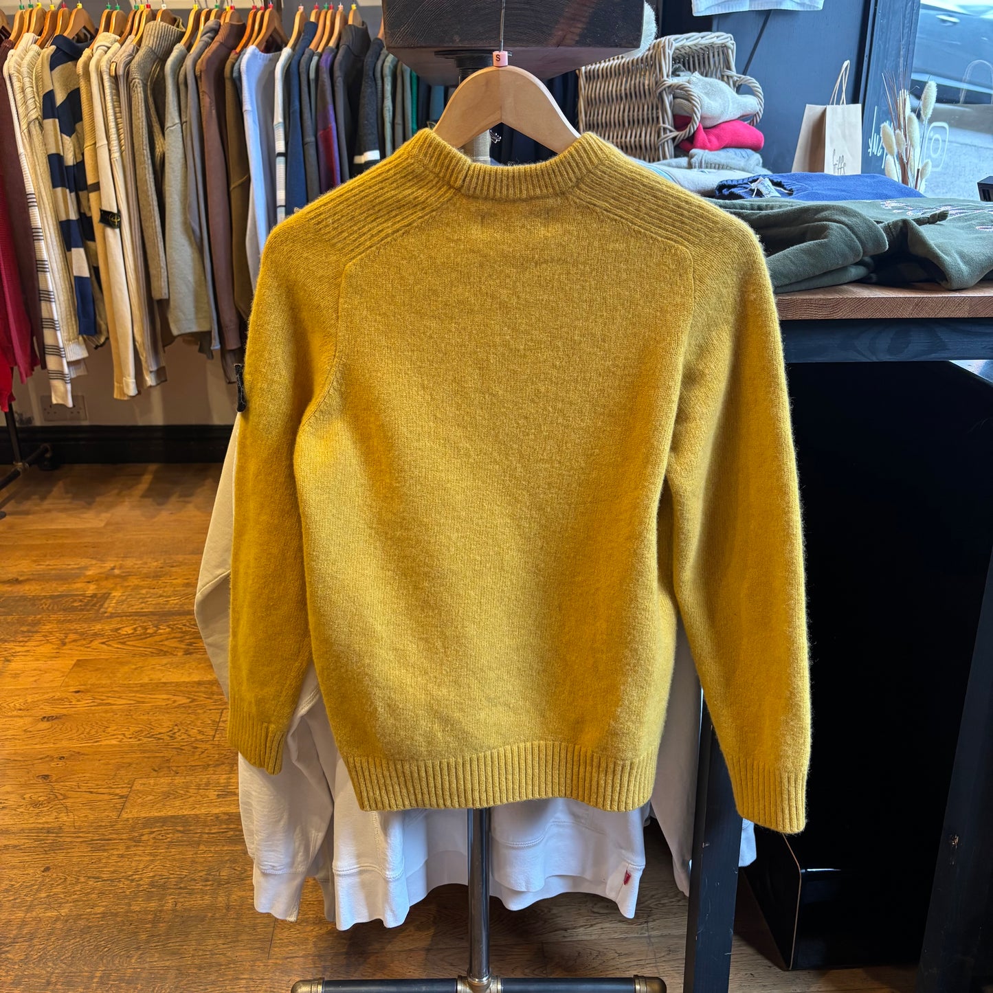 Stone Island AW18 Pullover Knit Jumper Yellow (Small)