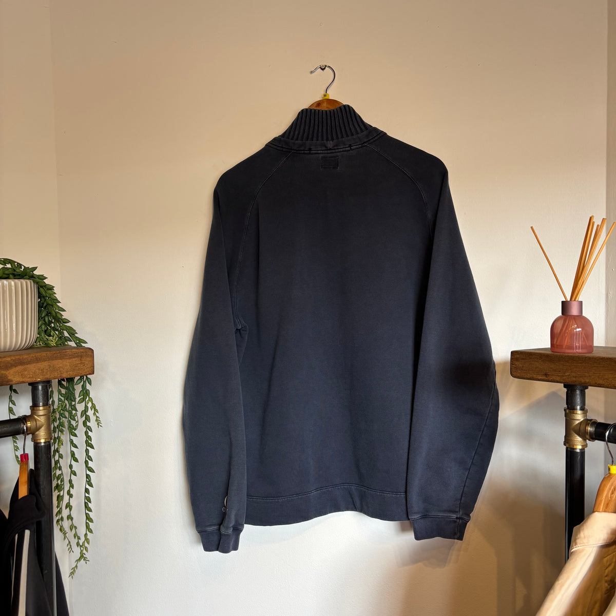 CP Company 2000s Button Pullover Jumper Navy (Large)