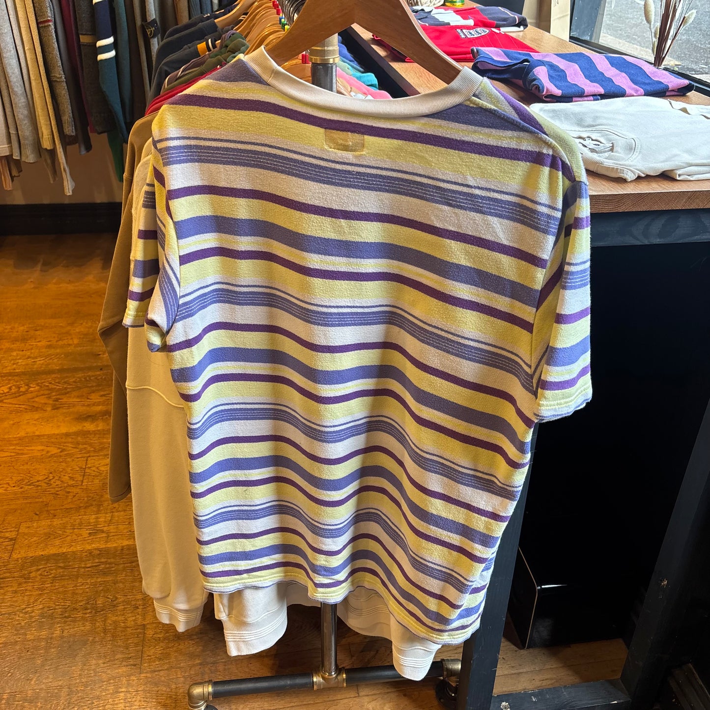 Supreme SS19 Multi Stripe Terry T-Shirt White (Medium)
