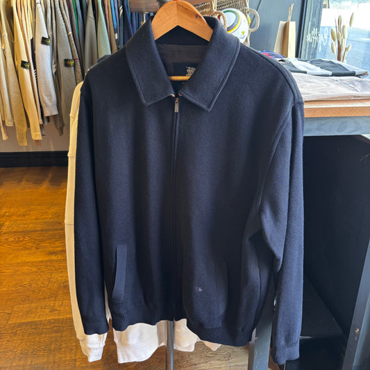 Burberry London Knitted Full Zip Jacket Navy (Large)