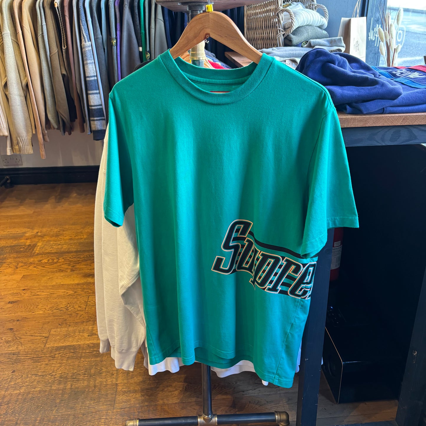 Supreme SS20 Side Logo T-Shirt Green (Medium)