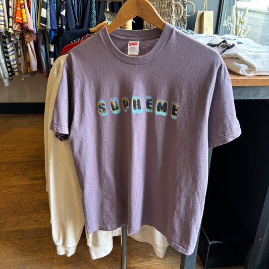 Supreme FW23 Stencil T-Shirt Purple (Medium)