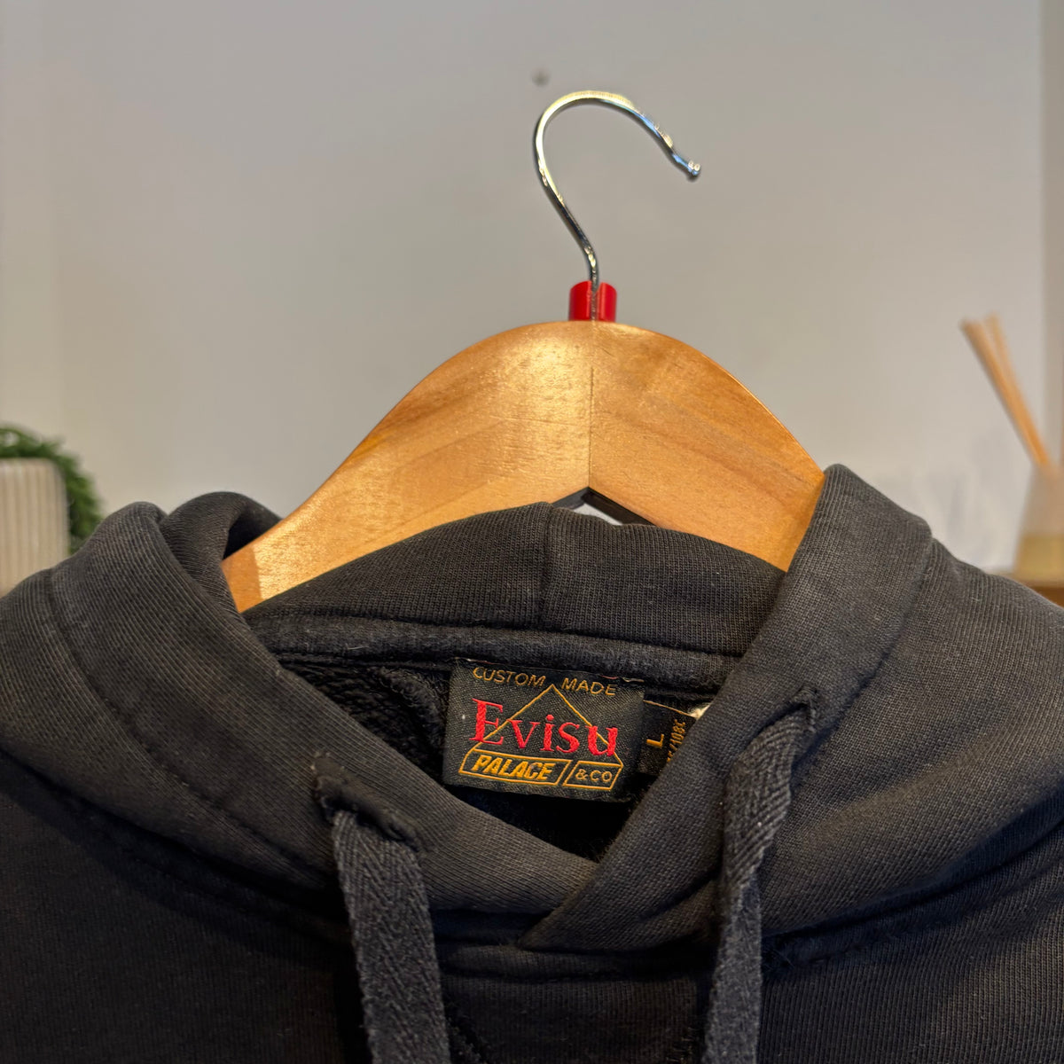 Palace FW21 Evisu Tri Godhead Hoodie Black (Large)